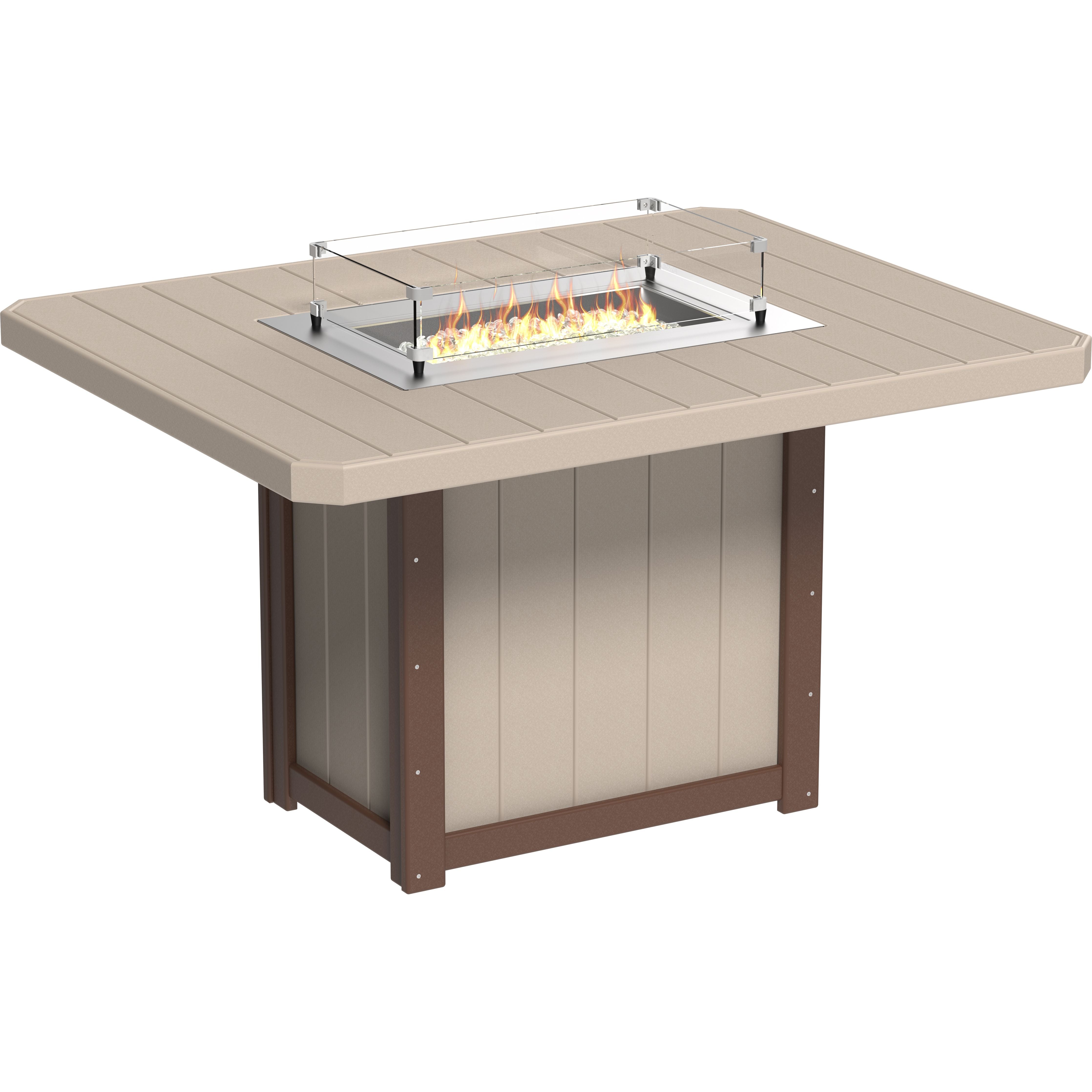 LuxCraft Lumin Fire Table 62 Rectangular