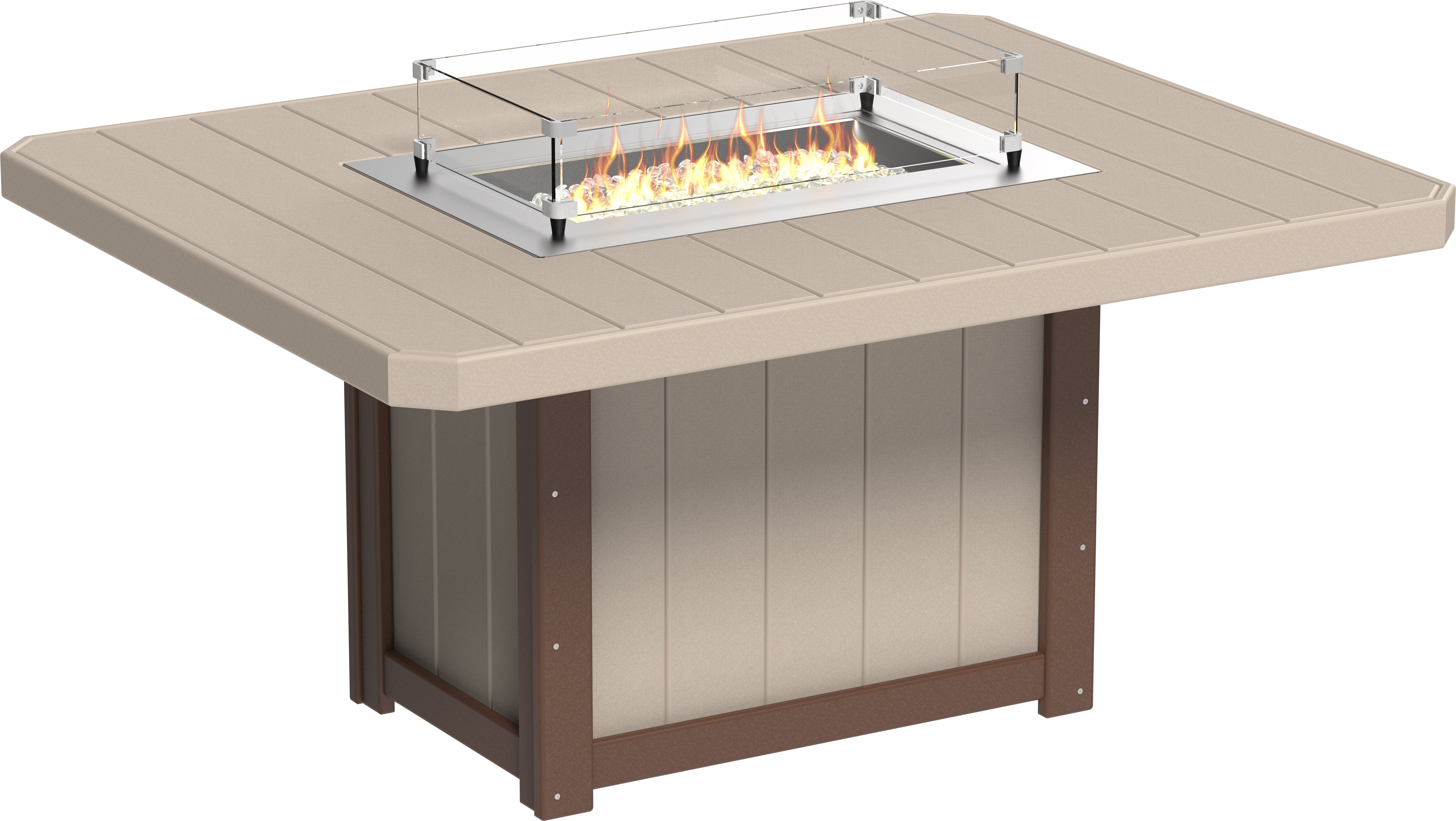 LuxCraft Lumin Fire Table 62 Rectangular