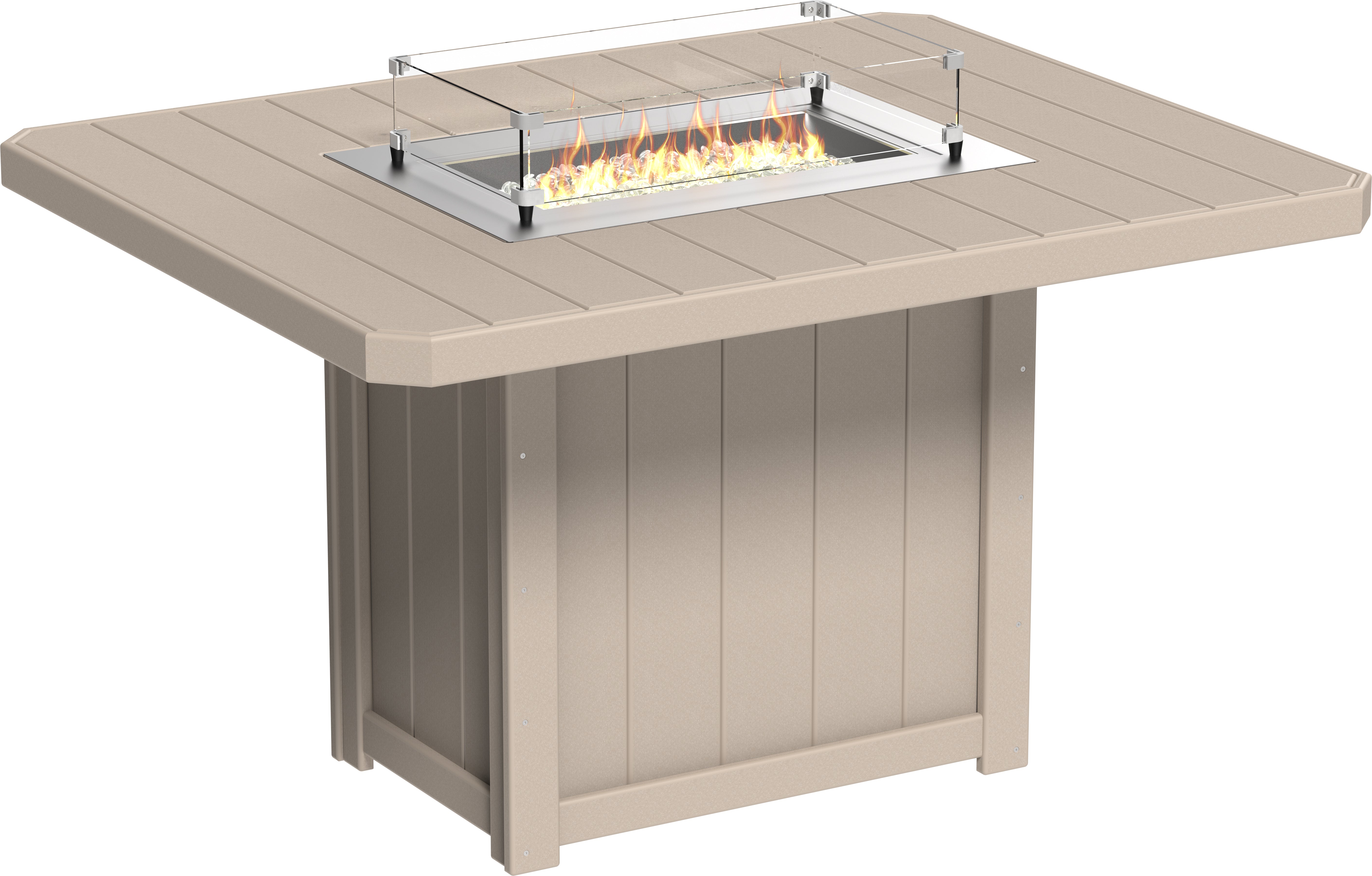 LuxCraft Lumin Fire Table 62 Rectangular