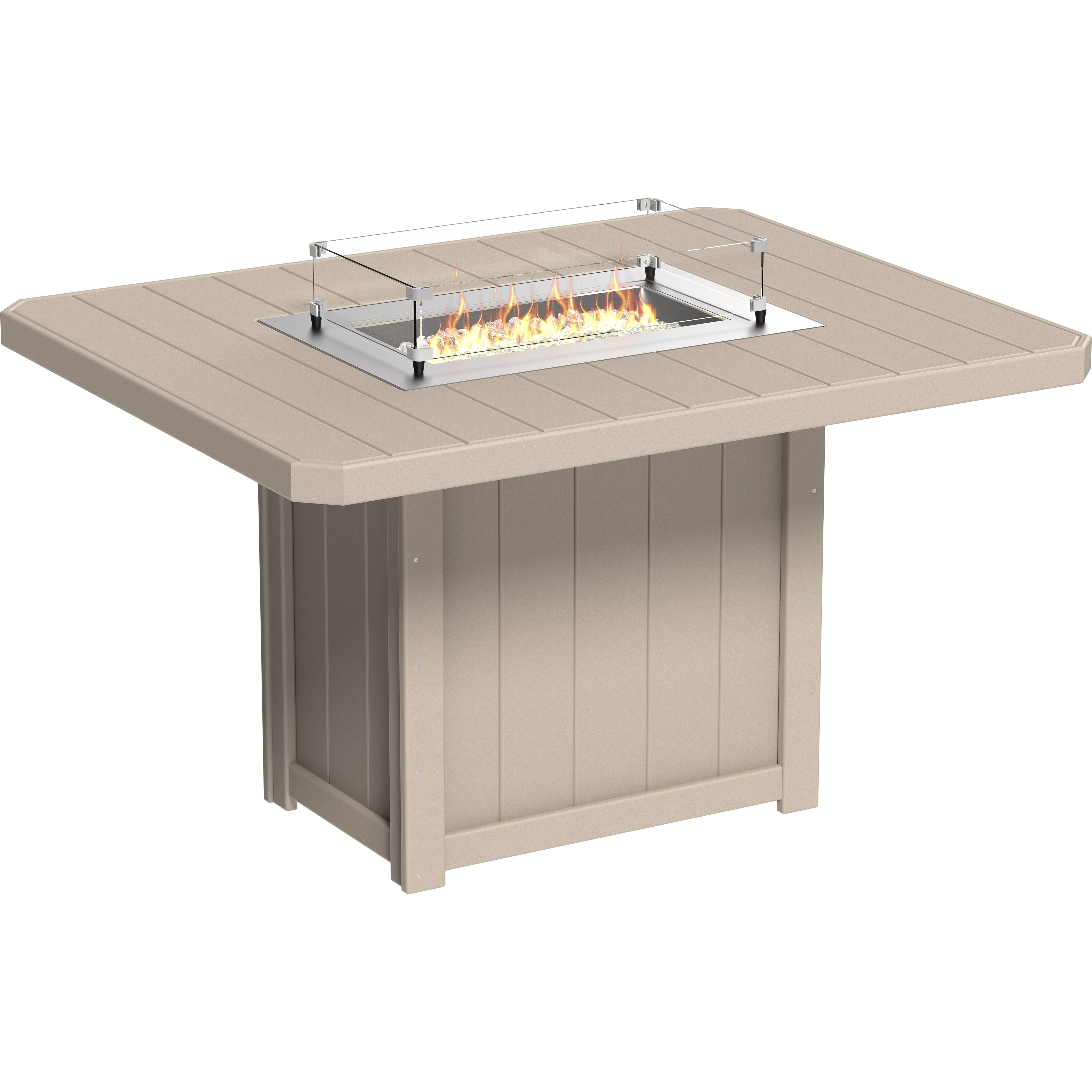 LuxCraft Lumin Fire Table 62 Rectangular