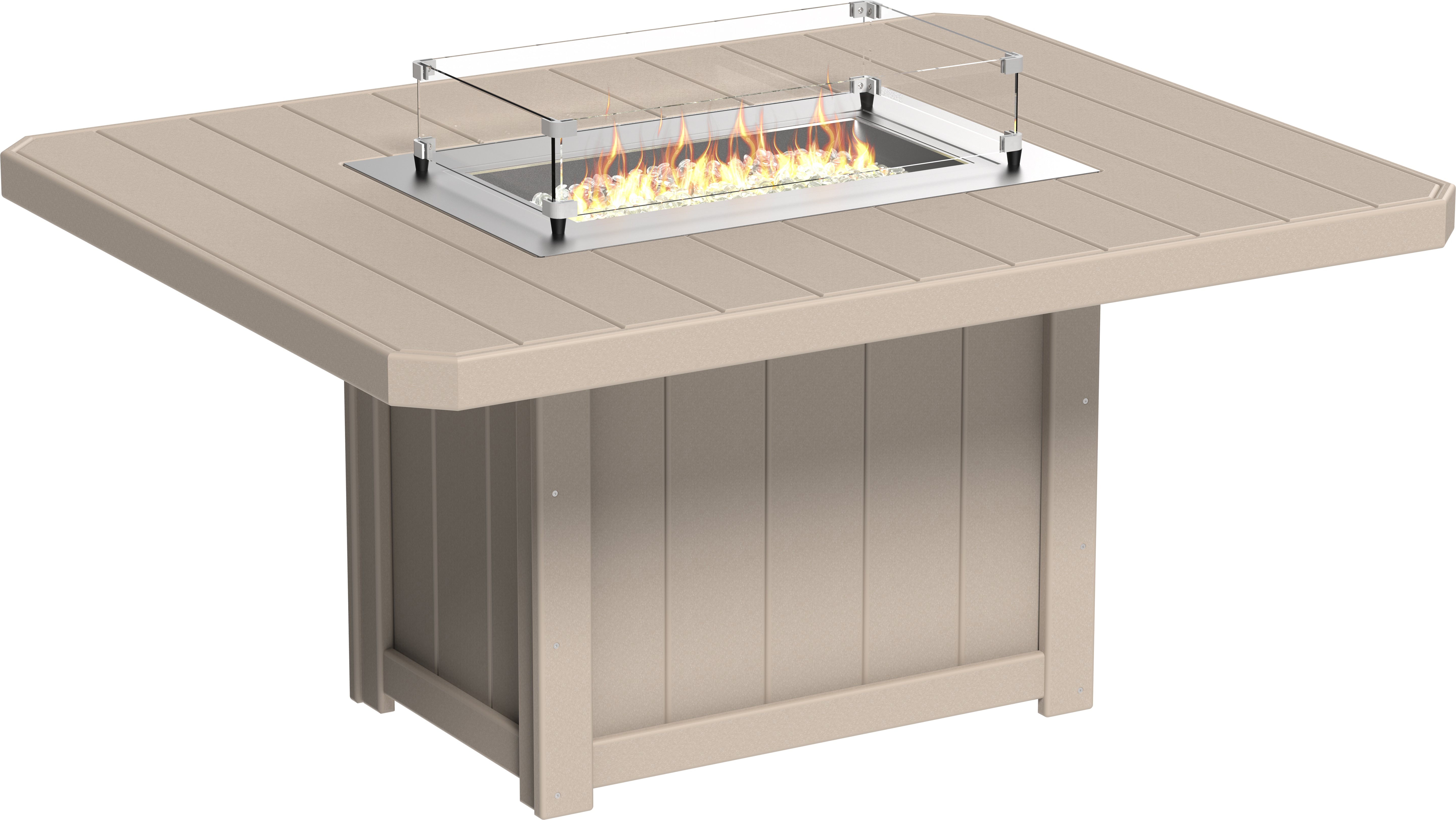 LuxCraft Lumin Fire Table 62 Rectangular