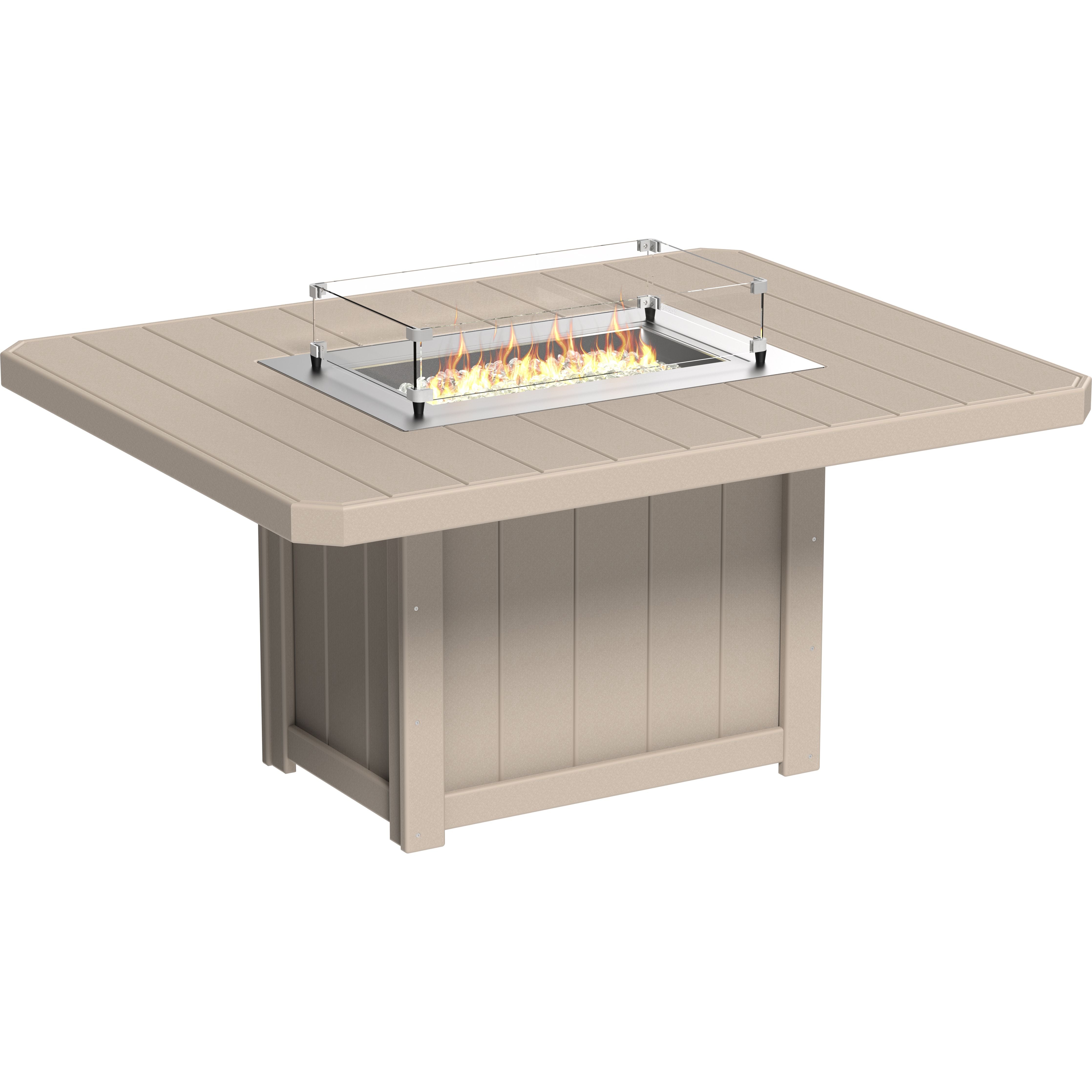 LuxCraft Lumin Fire Table 62 Rectangular