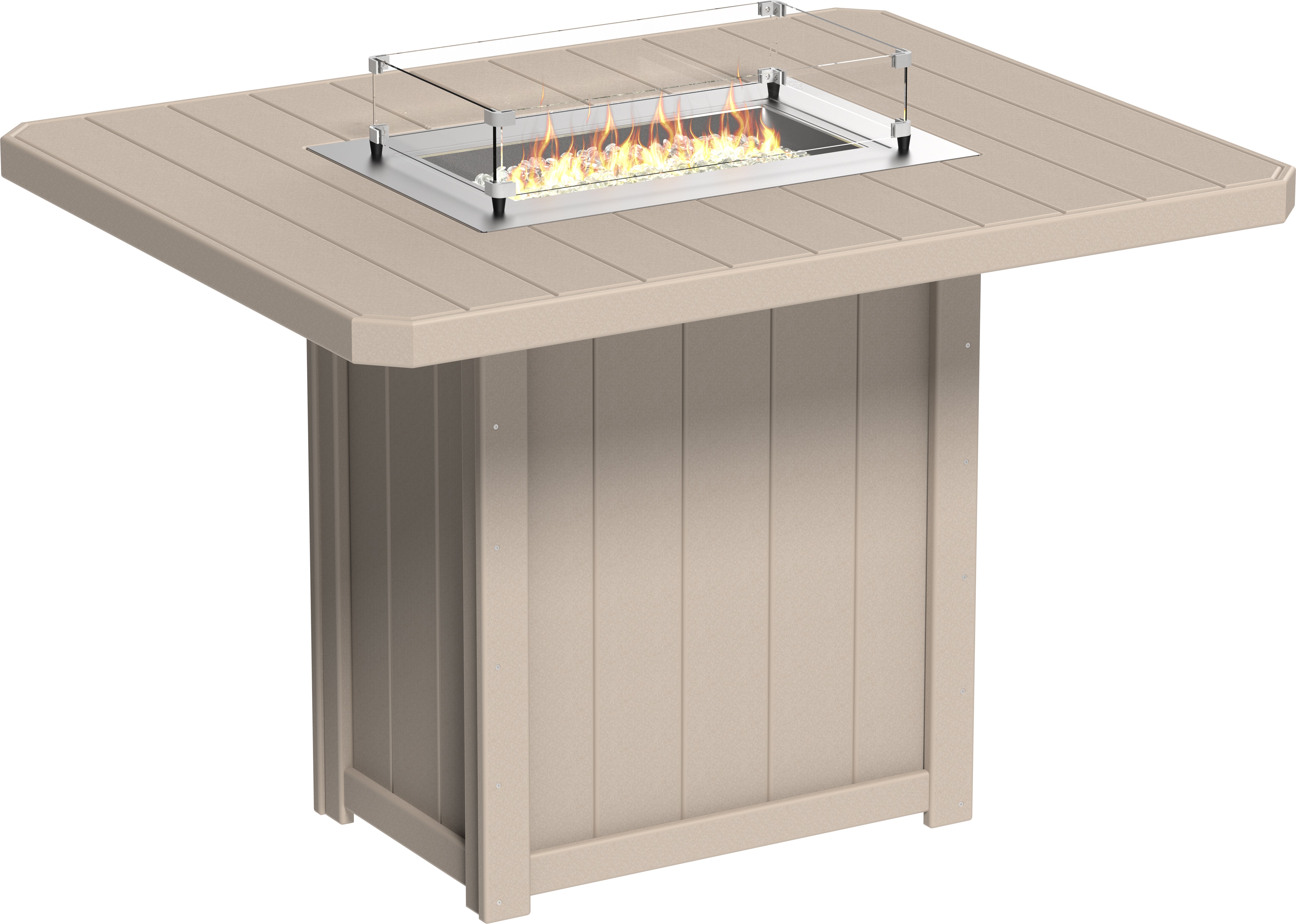 LuxCraft Lumin Fire Table 62 Rectangular