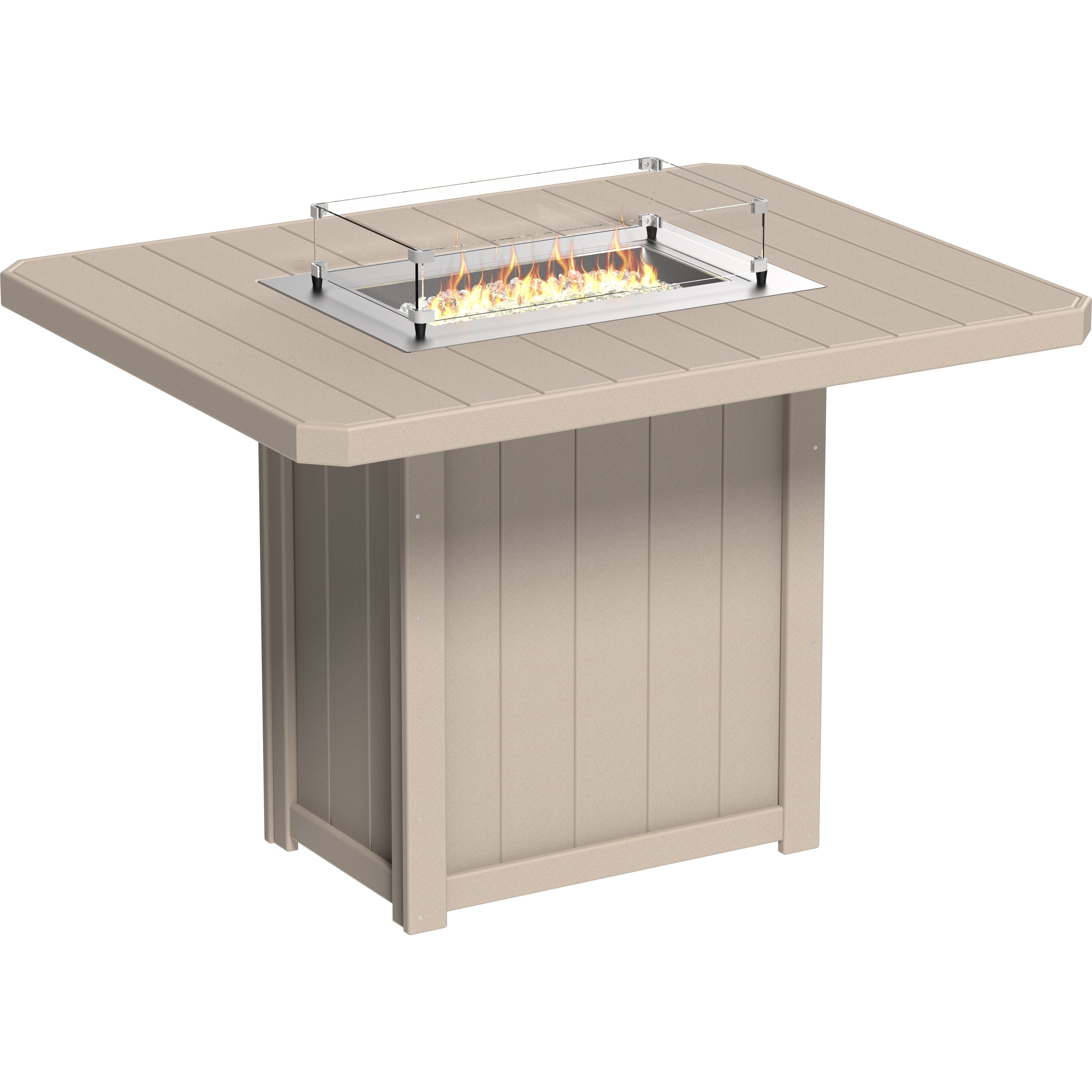 LuxCraft Lumin Fire Table 62 Rectangular