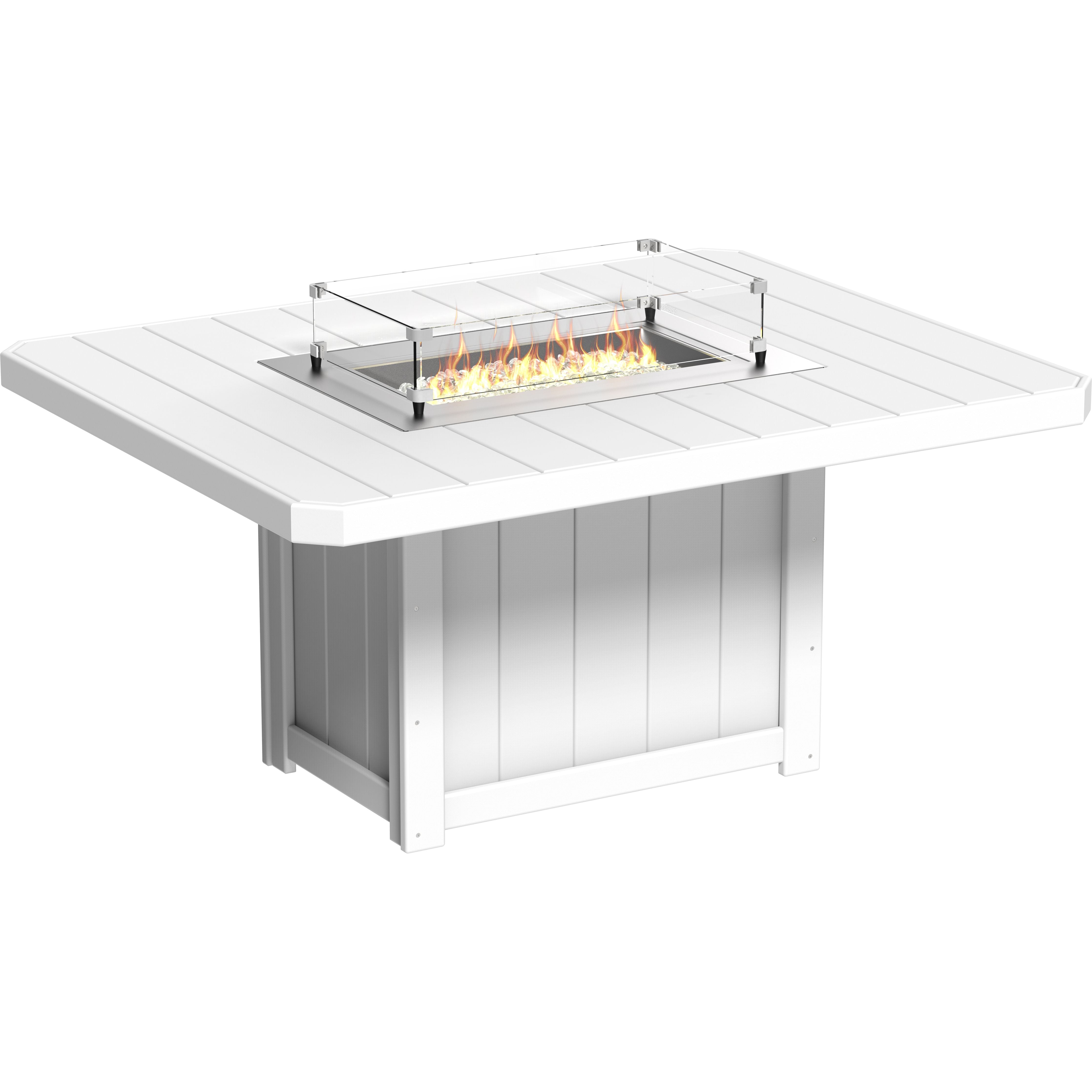 LuxCraft Lumin Fire Table 62 Rectangular