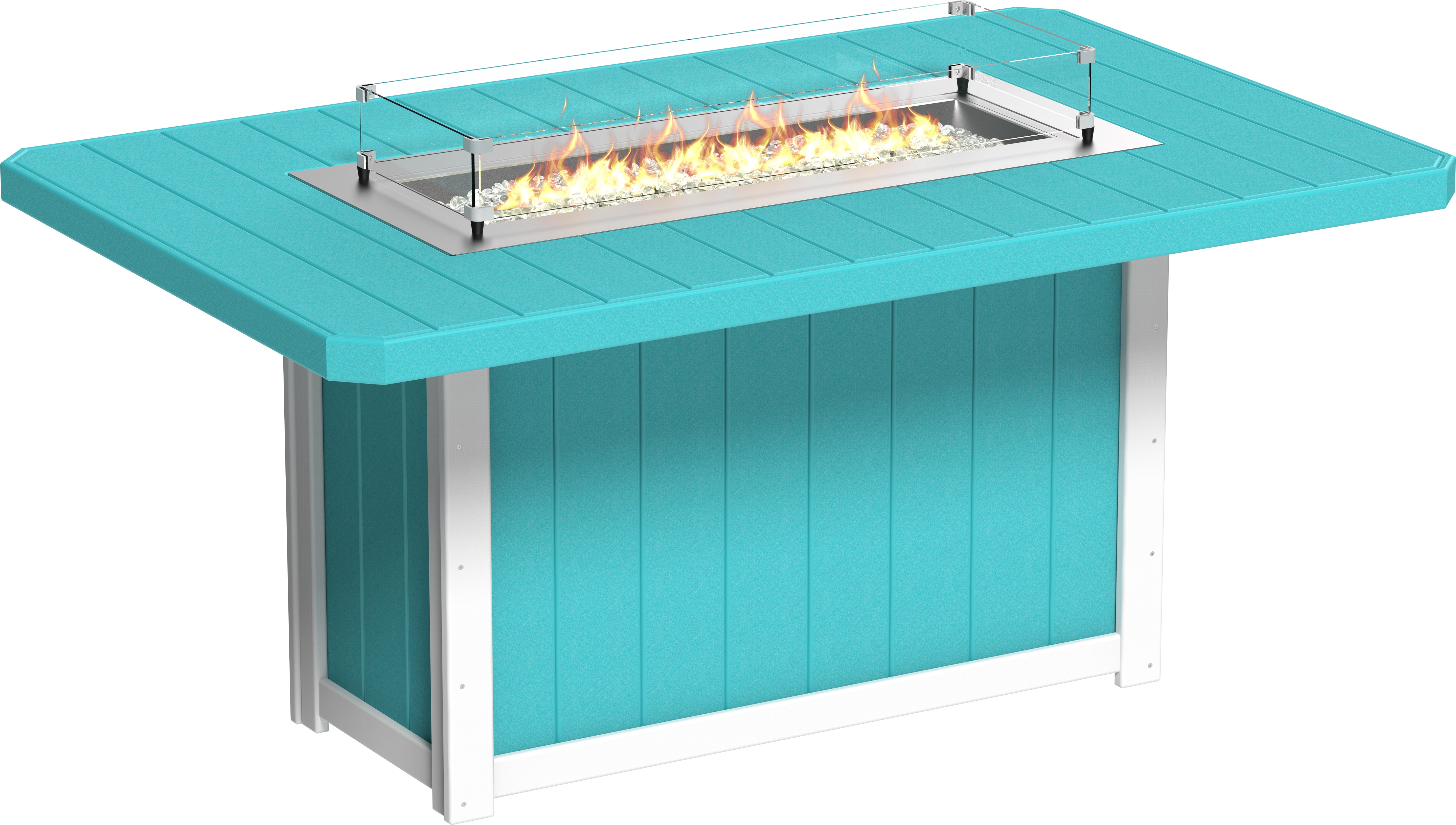 LuxCraft Lumin Fire Table 79 Rectangular