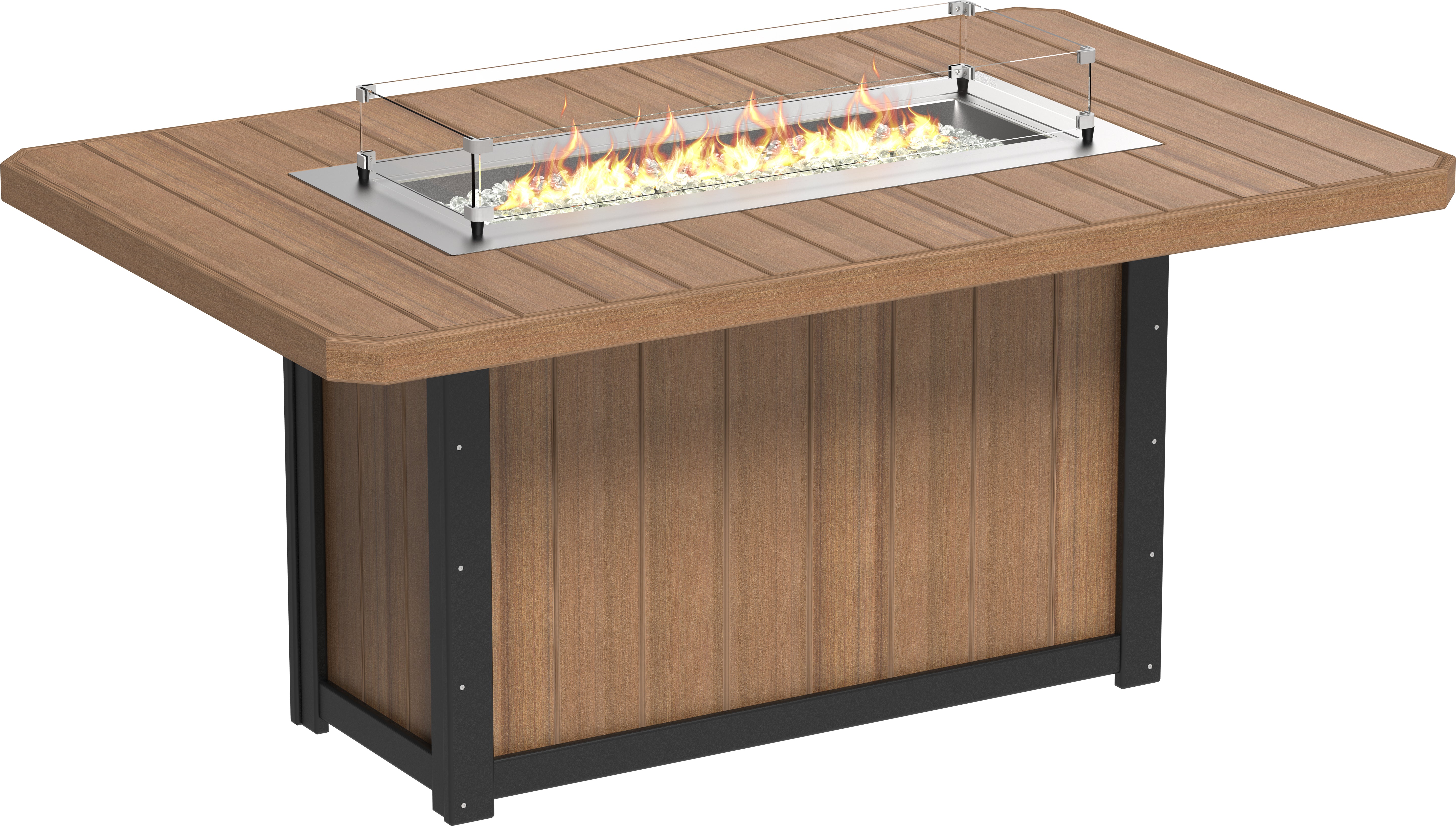 LuxCraft Lumin Fire Table 79 Rectangular