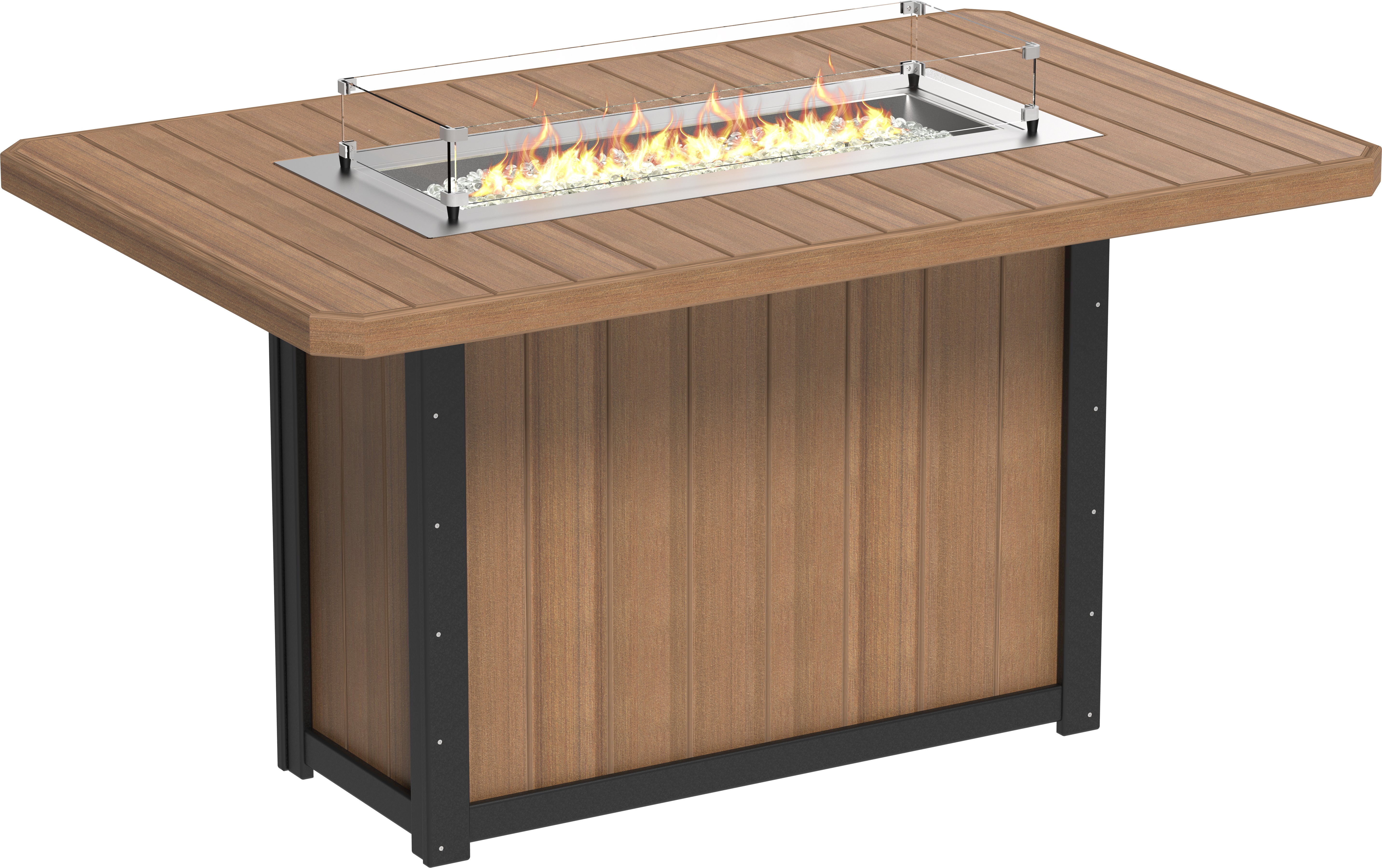 LuxCraft Lumin Fire Table 79 Rectangular