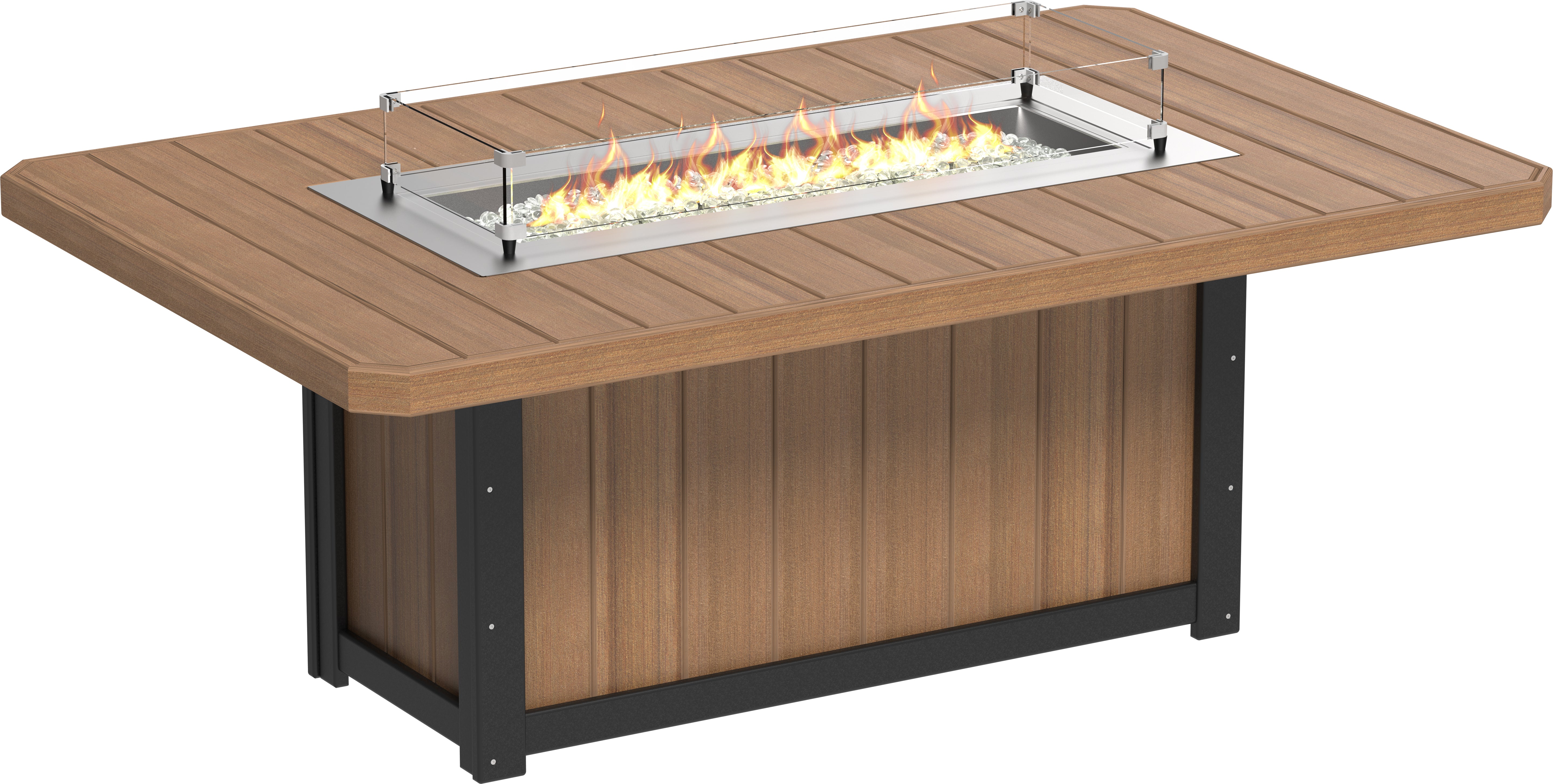 LuxCraft Lumin Fire Table 79 Rectangular