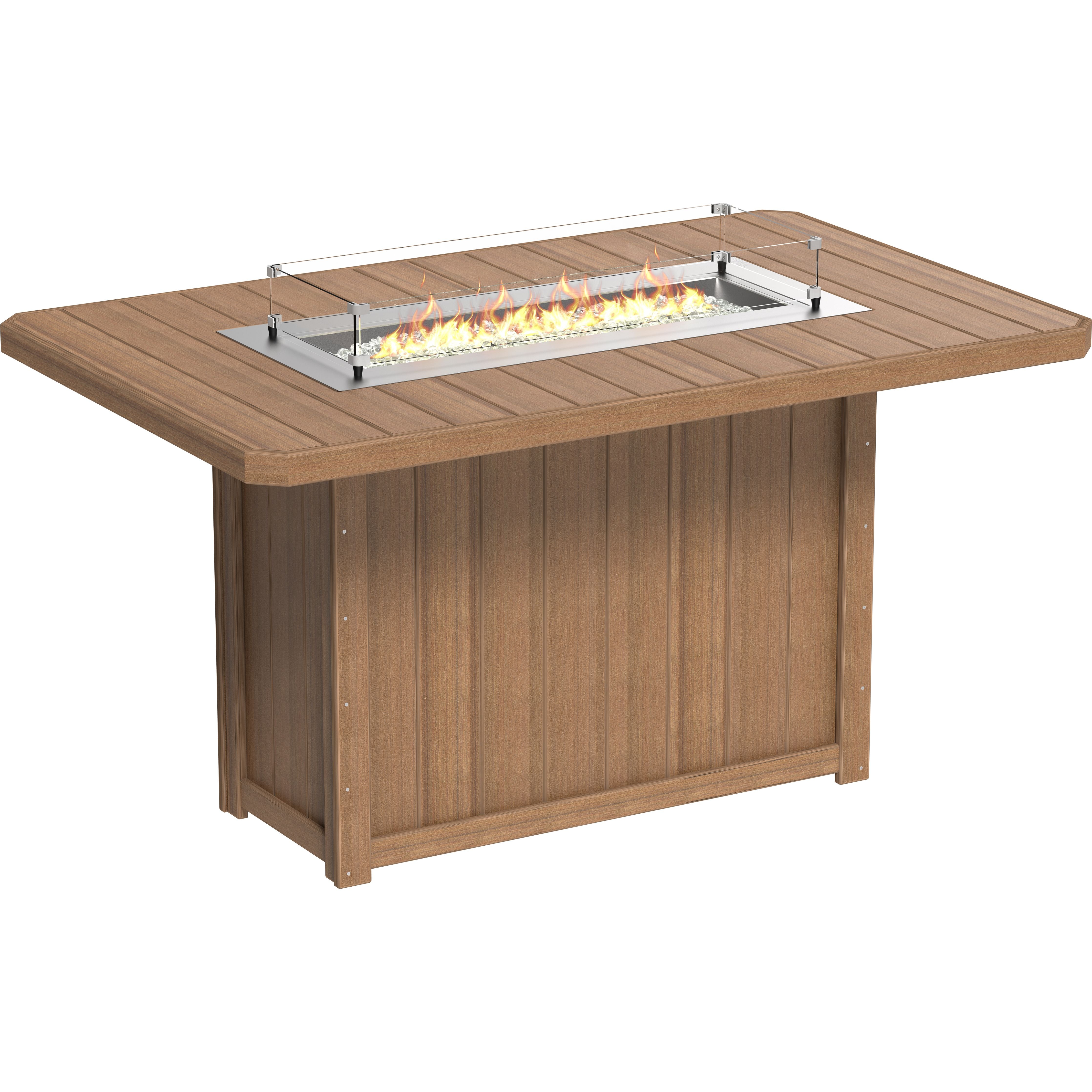 LuxCraft Lumin Fire Table 79 Rectangular