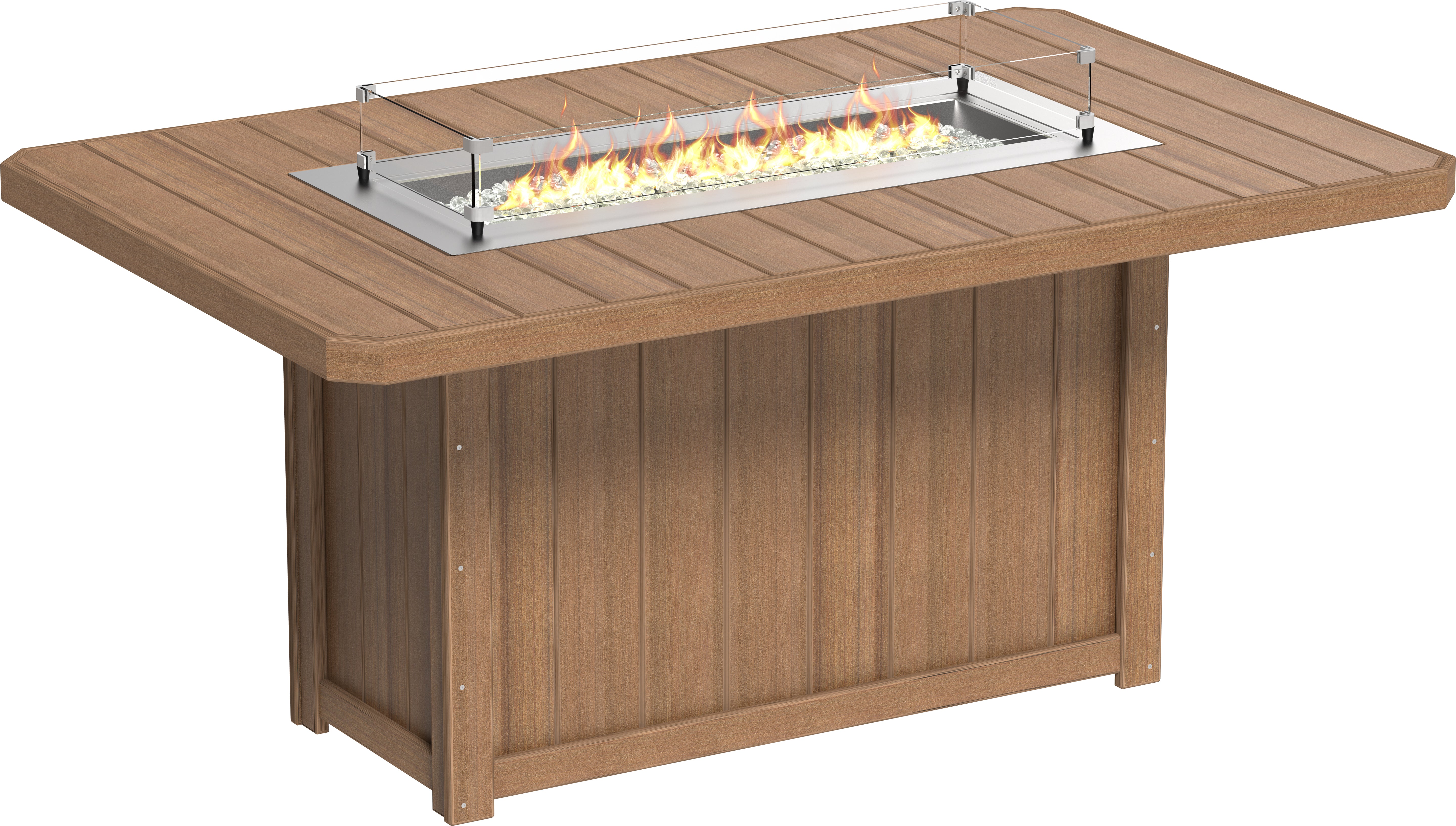 LuxCraft Lumin Fire Table 79 Rectangular