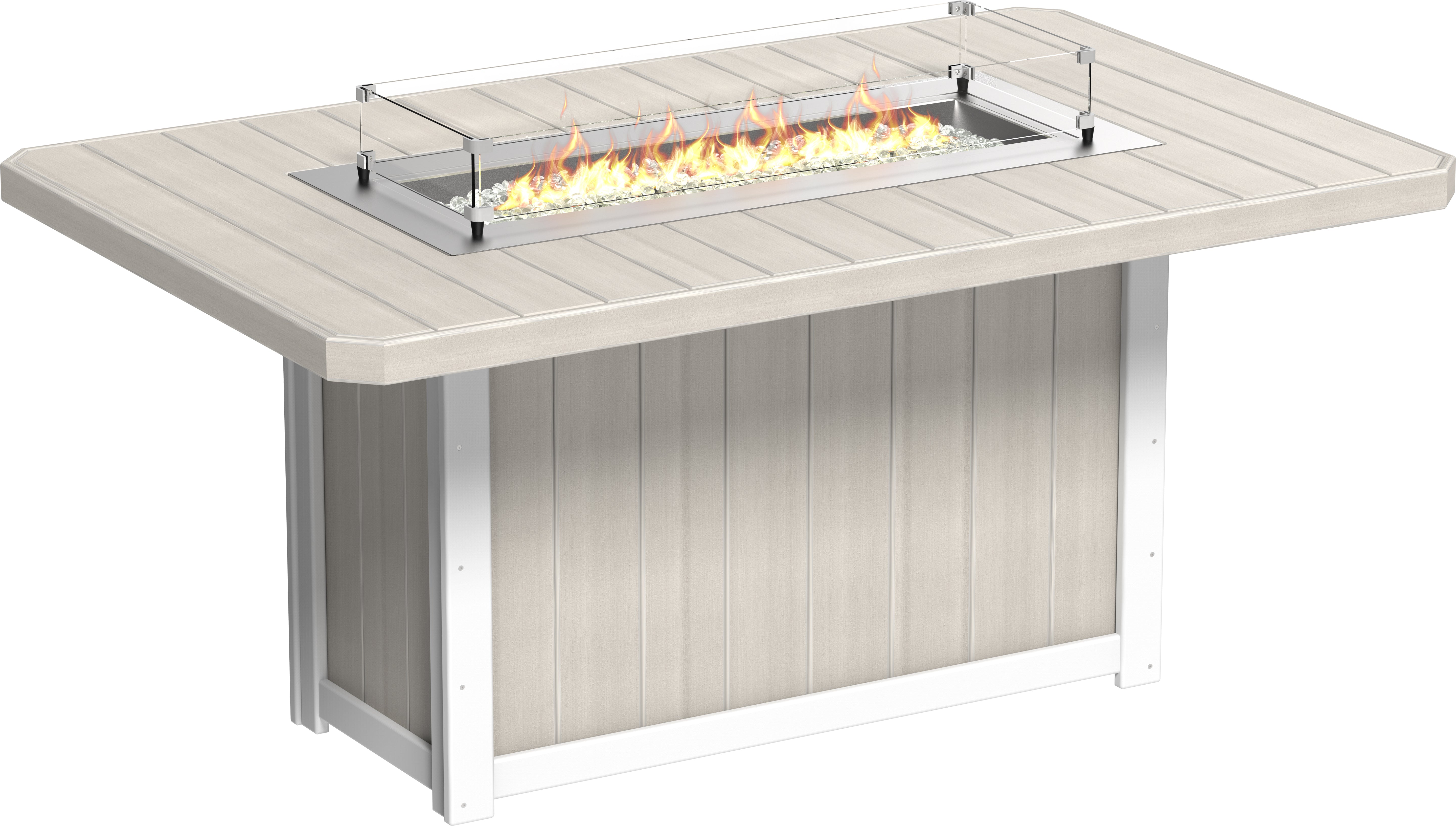 LuxCraft Lumin Fire Table 79 Rectangular