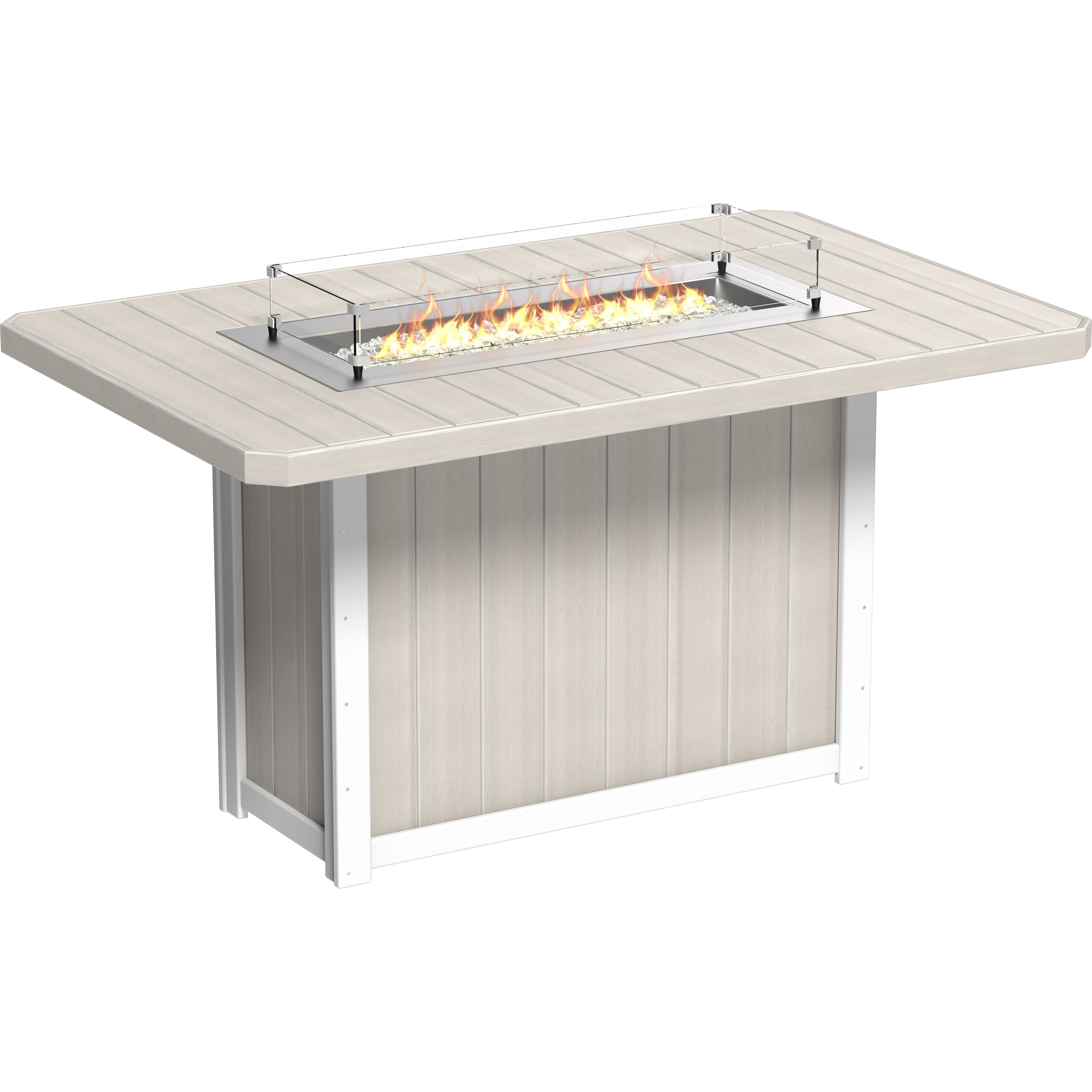 LuxCraft Lumin Fire Table 79 Rectangular