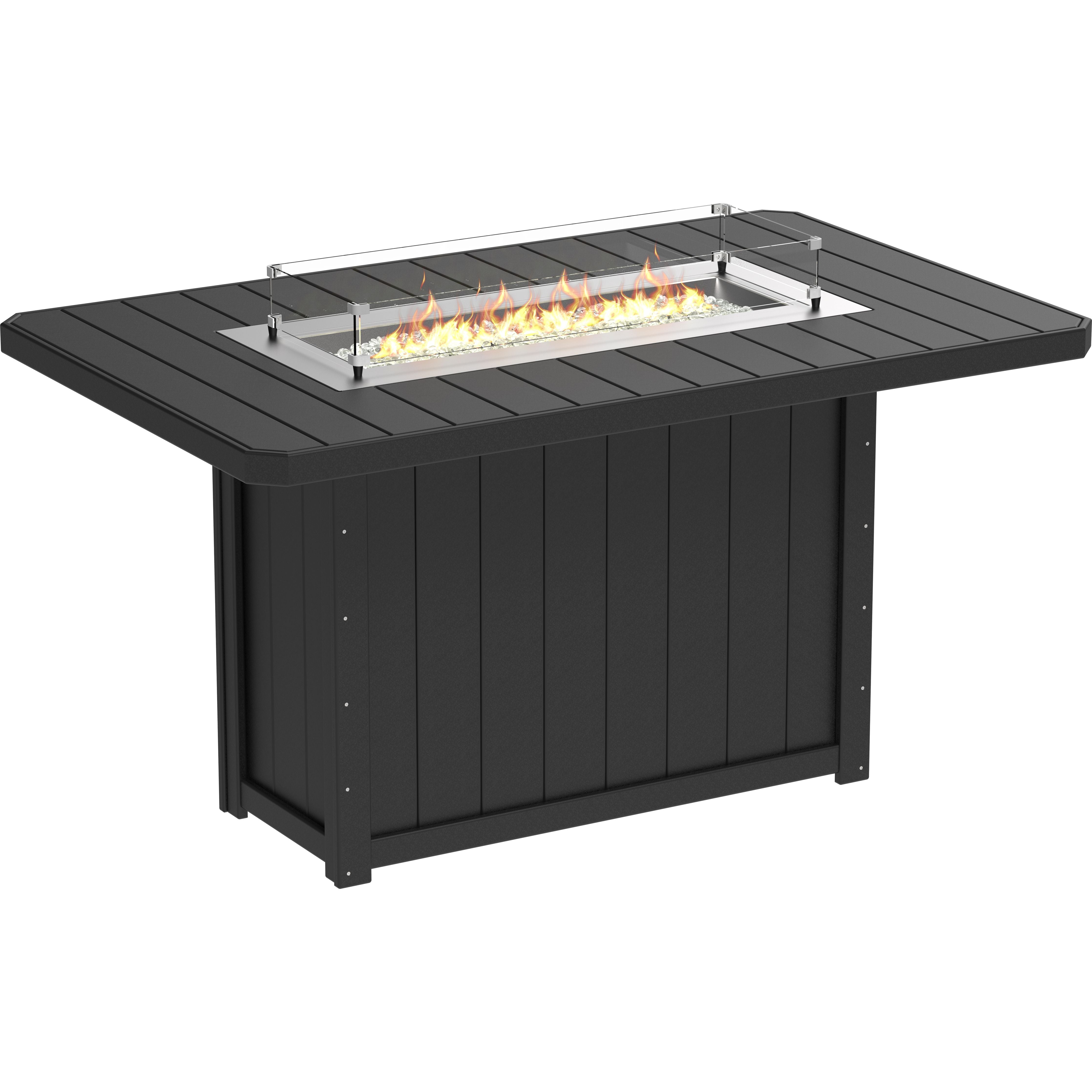 LuxCraft Lumin Fire Table 79 Rectangular