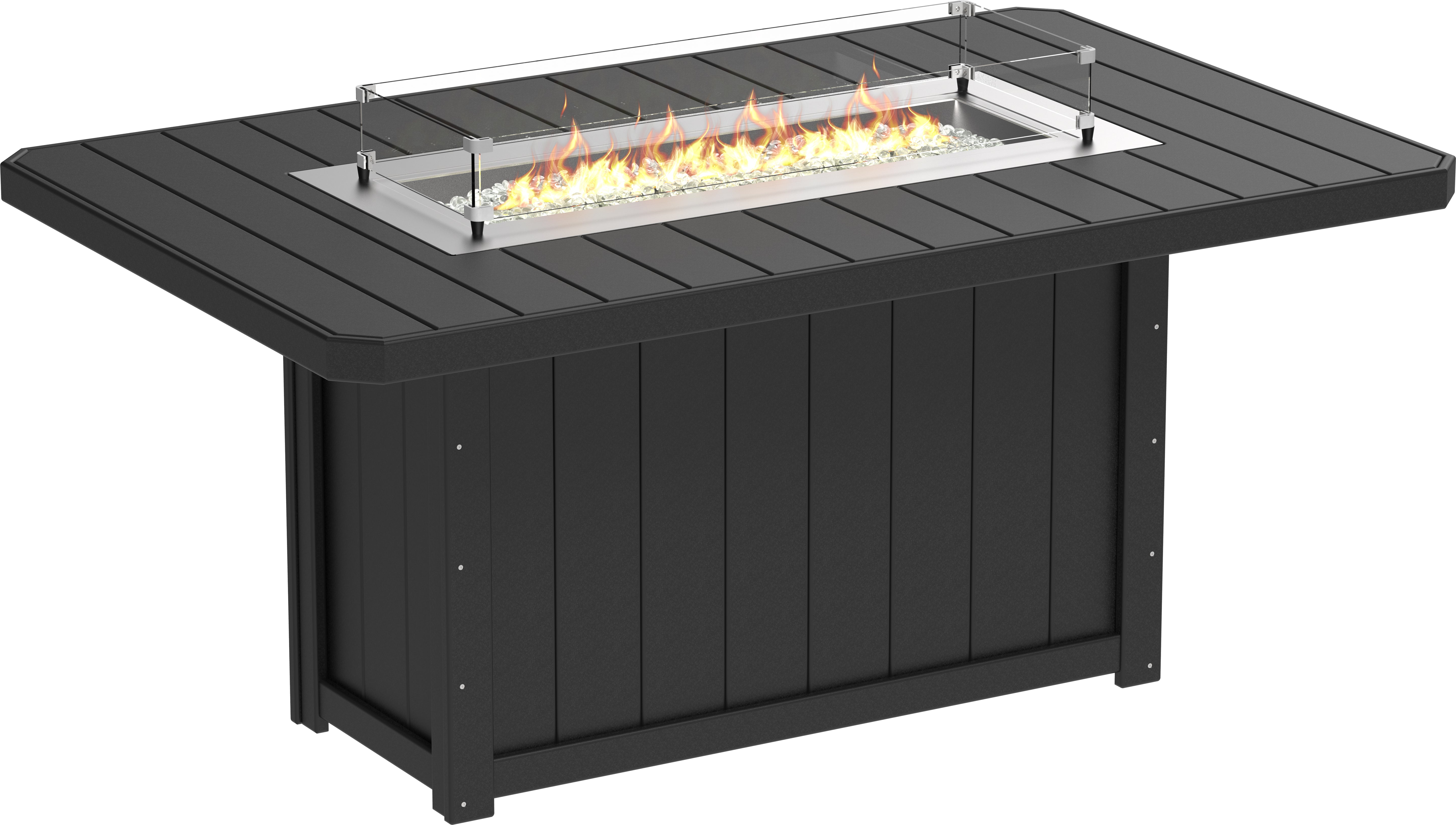LuxCraft Lumin Fire Table 79 Rectangular