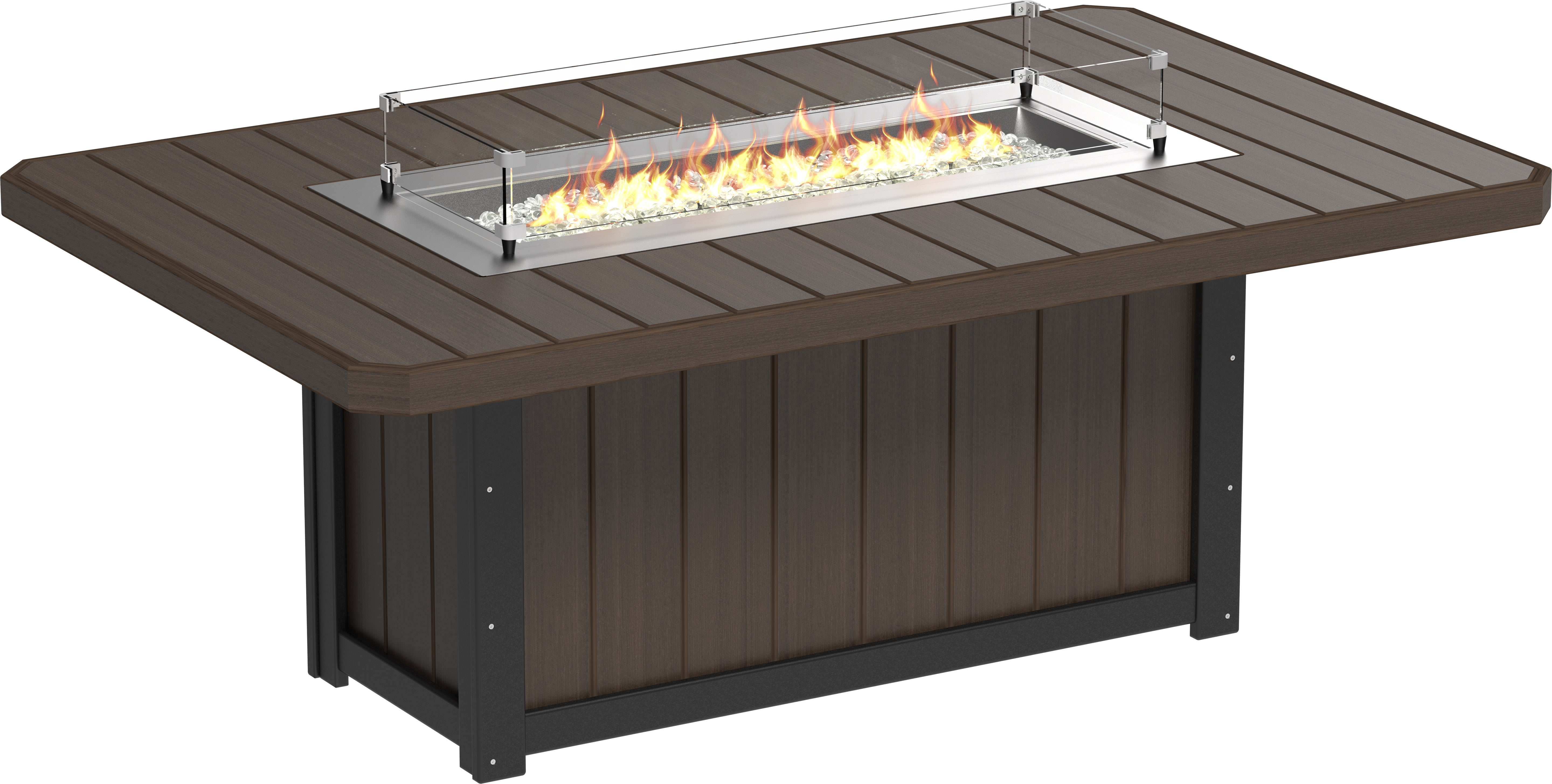 LuxCraft Lumin Fire Table 79 Rectangular