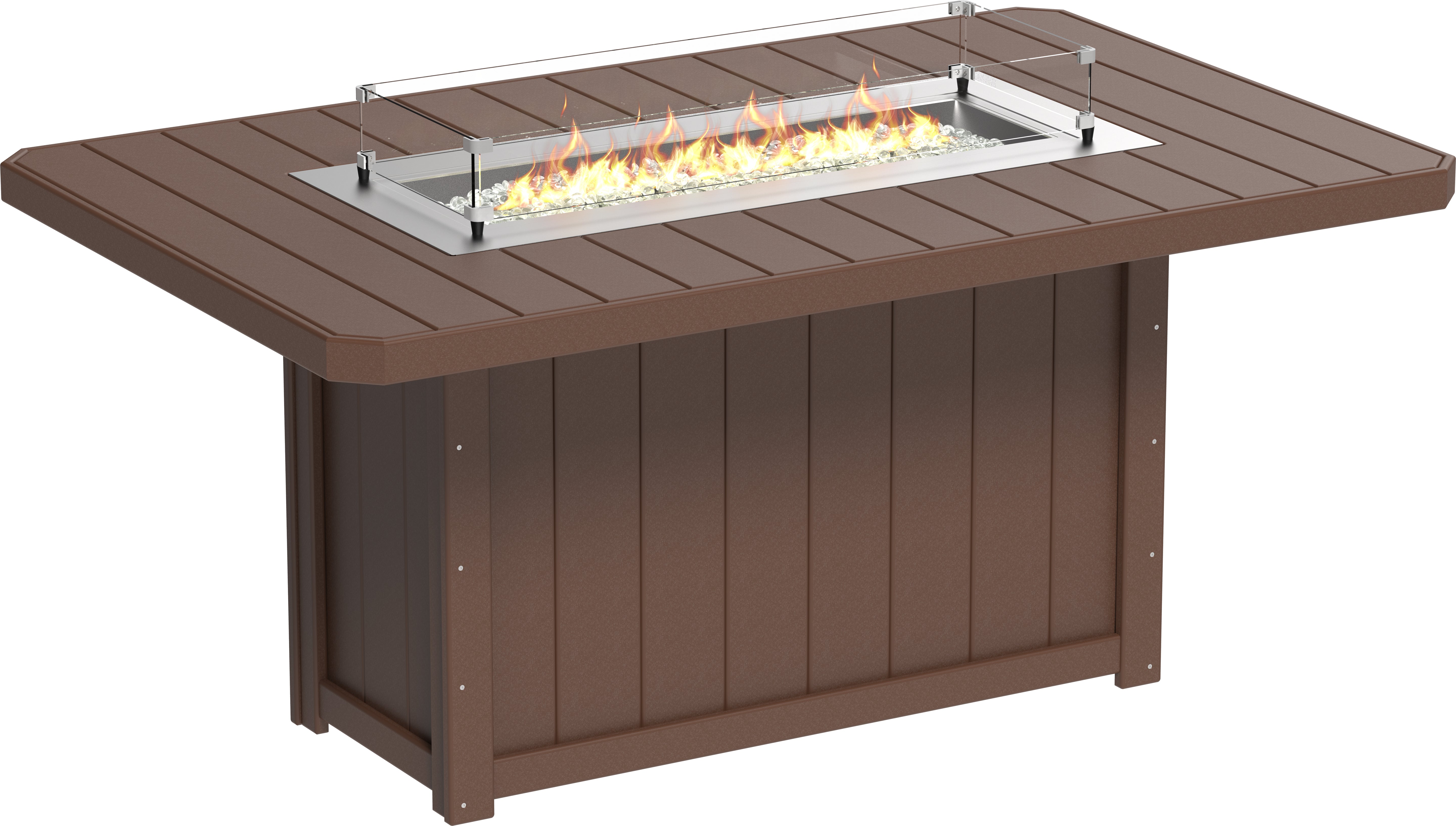 LuxCraft Lumin Fire Table 79 Rectangular
