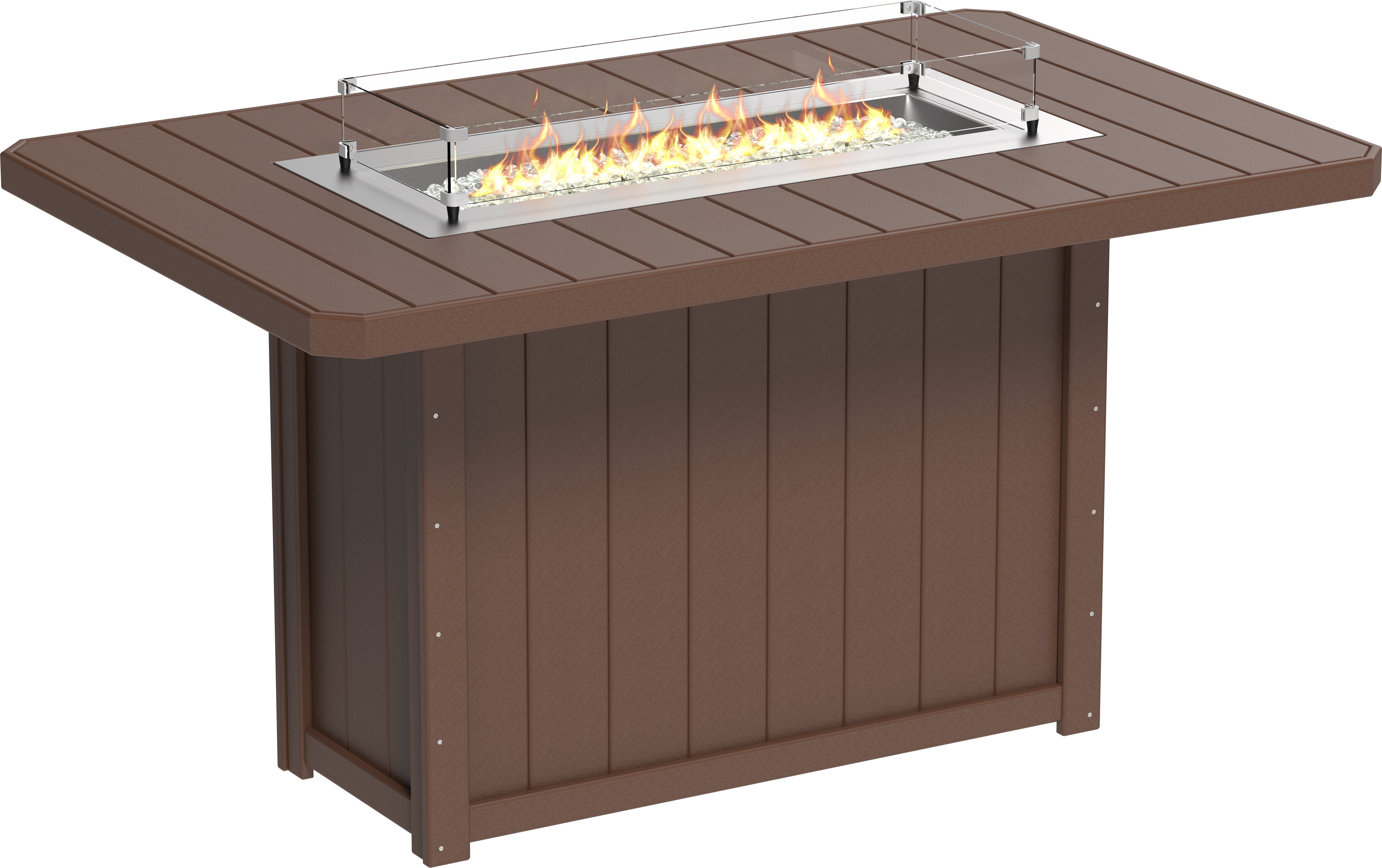 LuxCraft Lumin Fire Table 79 Rectangular