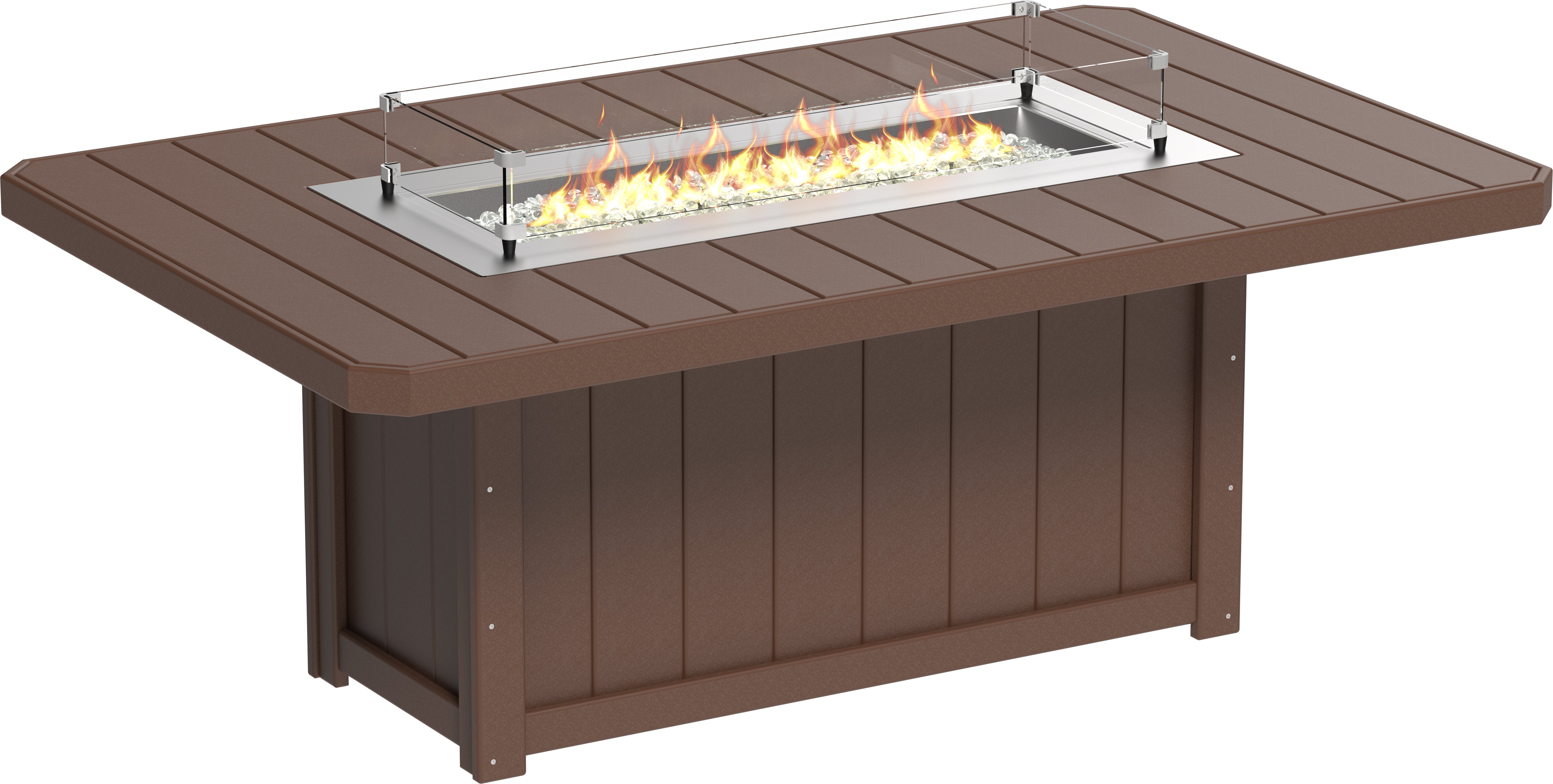LuxCraft Lumin Fire Table 79 Rectangular