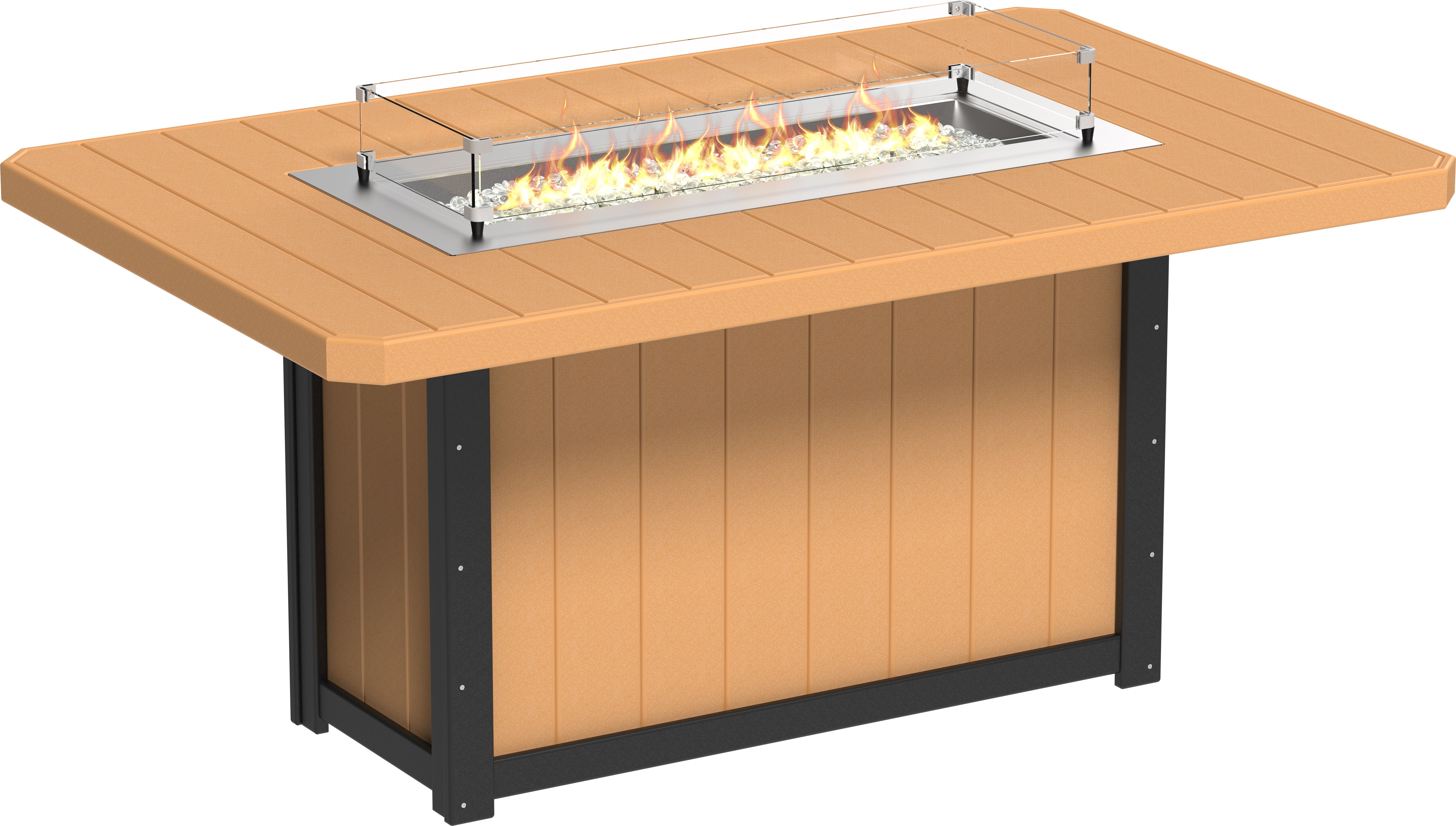 LuxCraft Lumin Fire Table 79 Rectangular