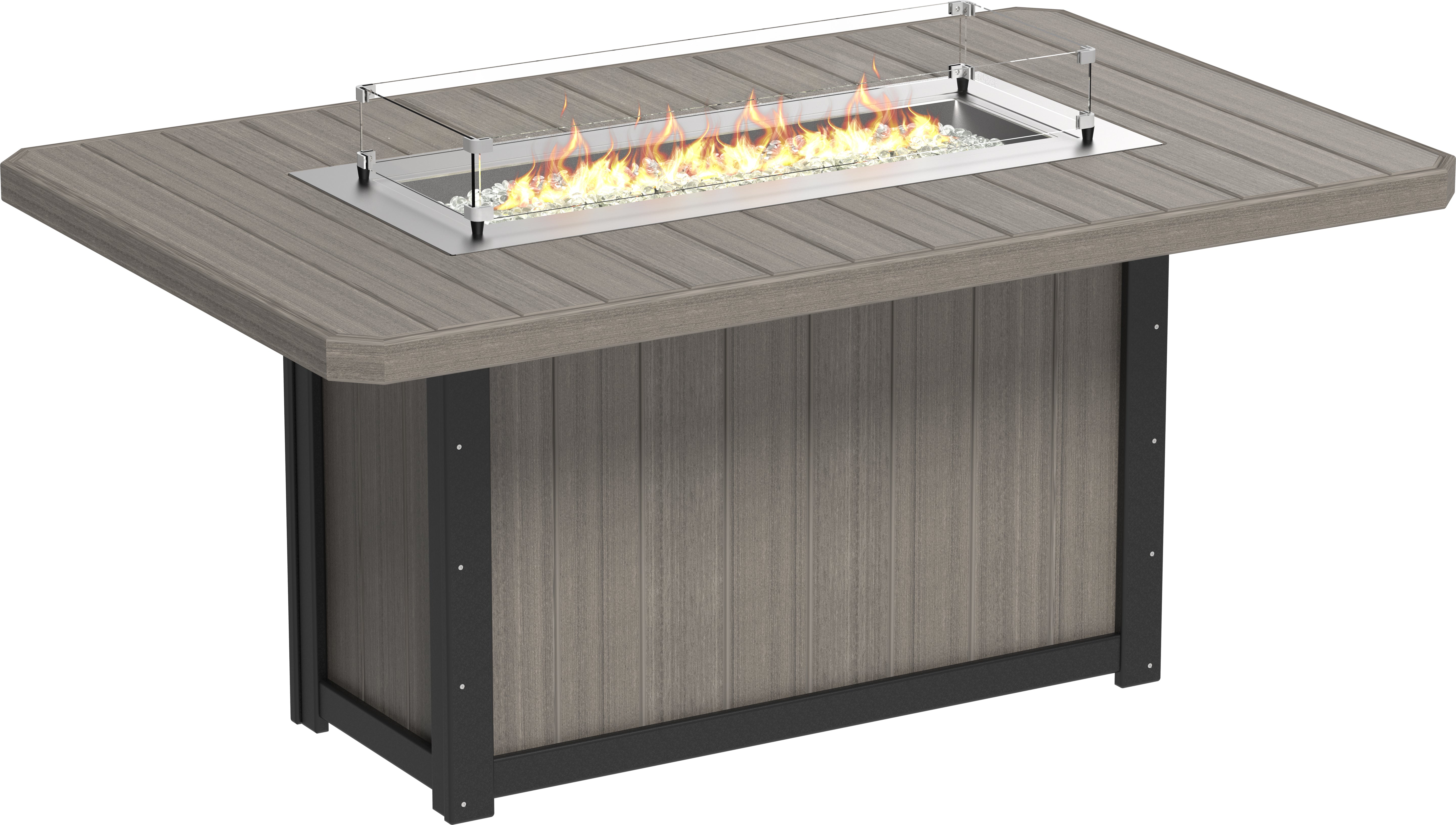 LuxCraft Lumin Fire Table 79 Rectangular