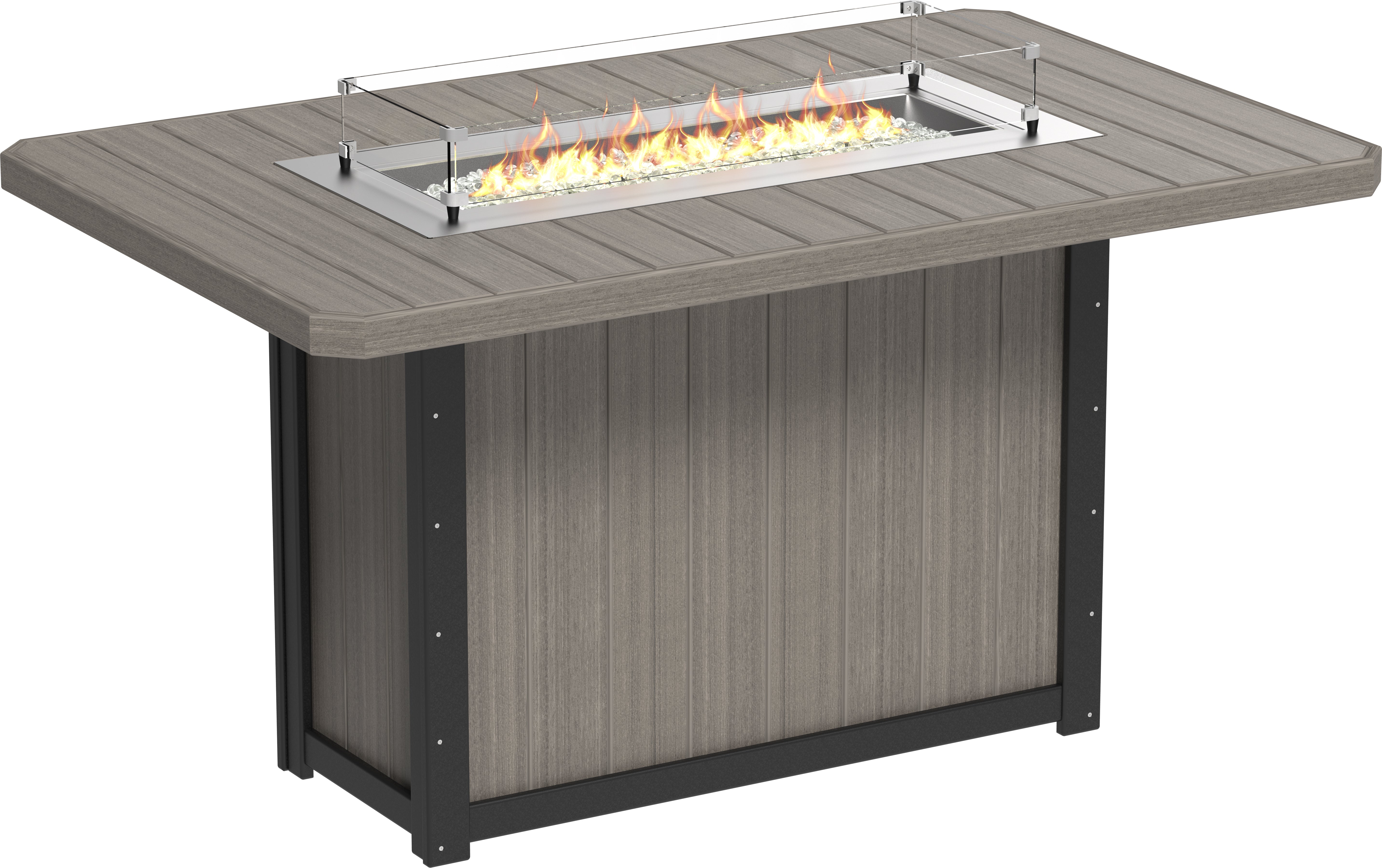 LuxCraft Lumin Fire Table 79 Rectangular