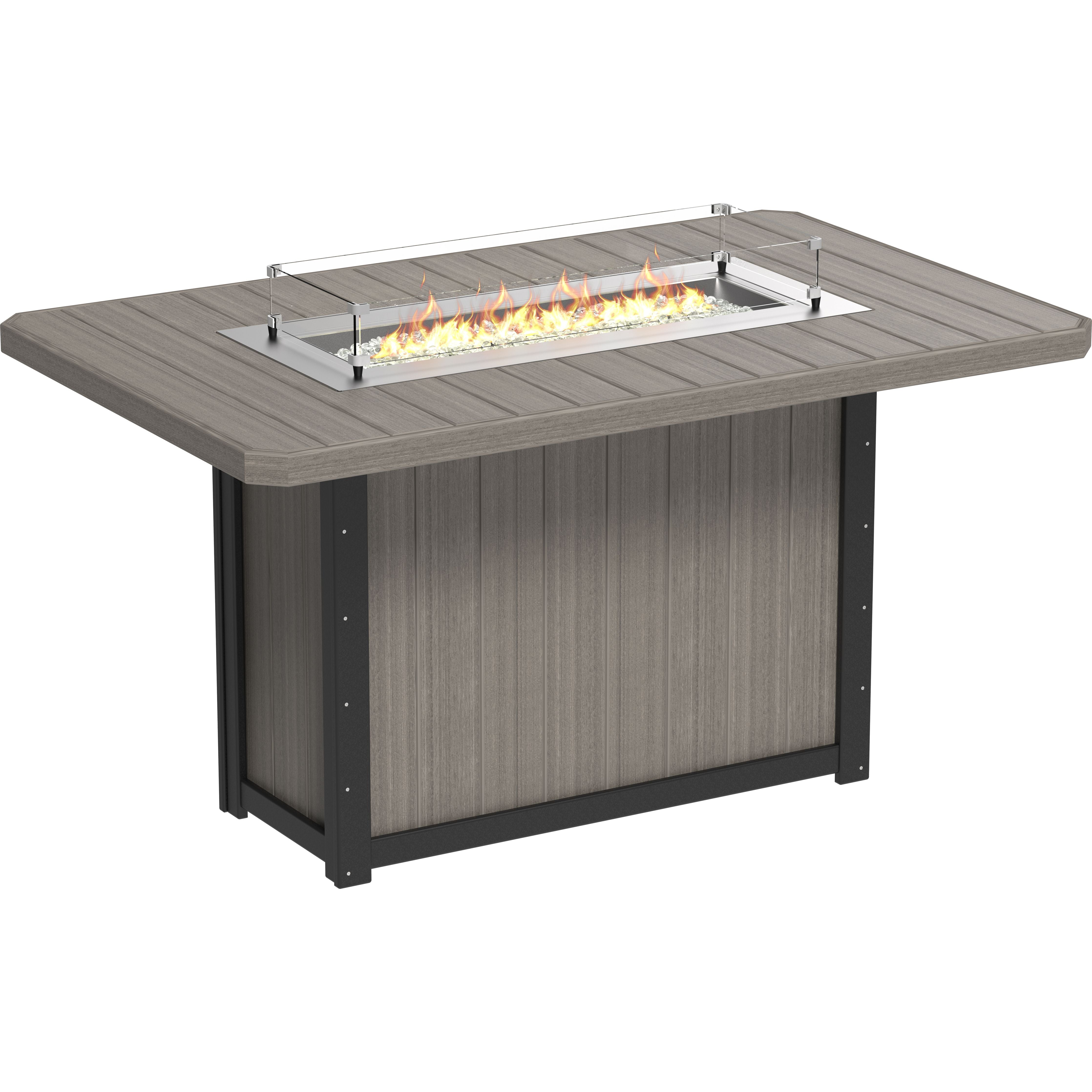 LuxCraft Lumin Fire Table 79 Rectangular