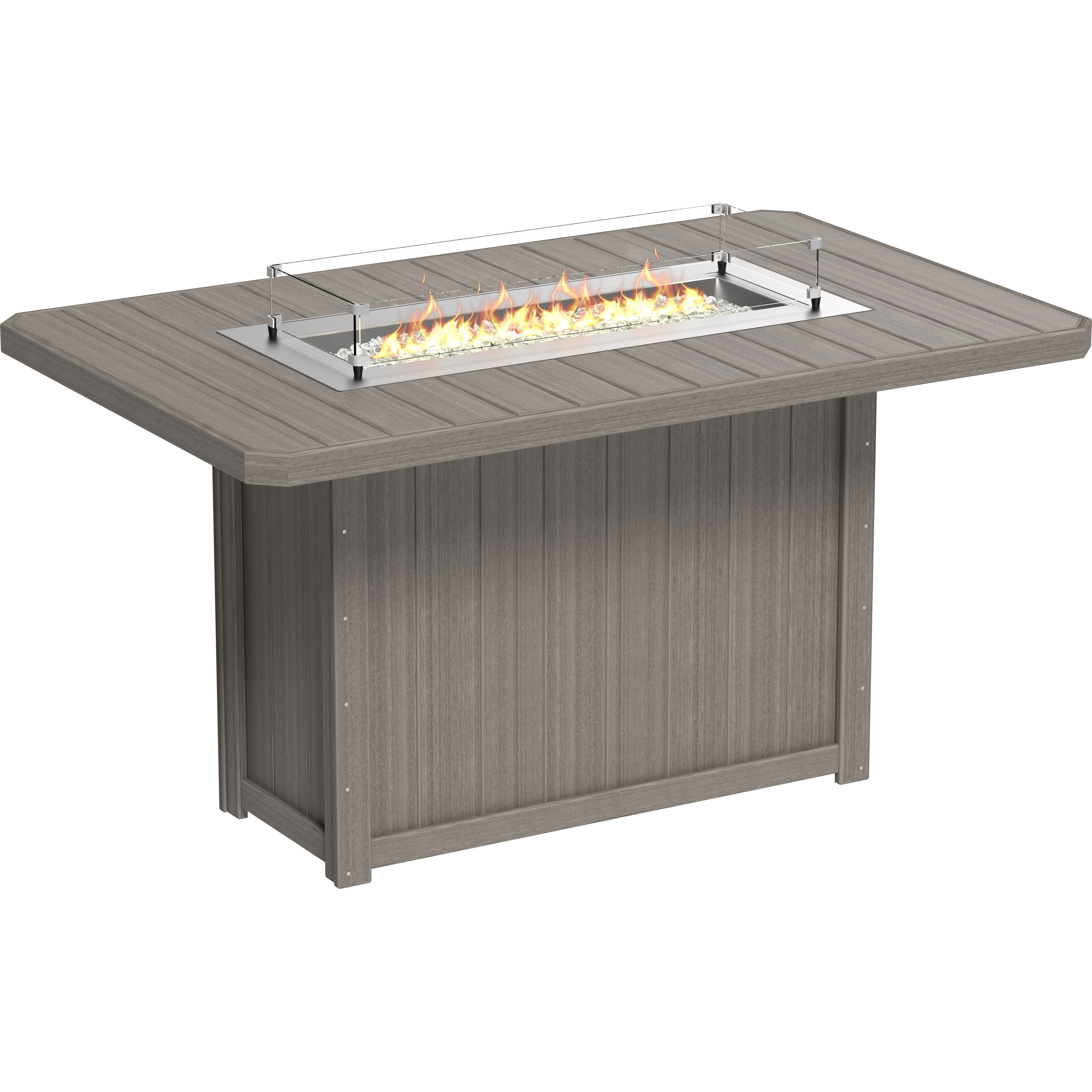 LuxCraft Lumin Fire Table 79 Rectangular