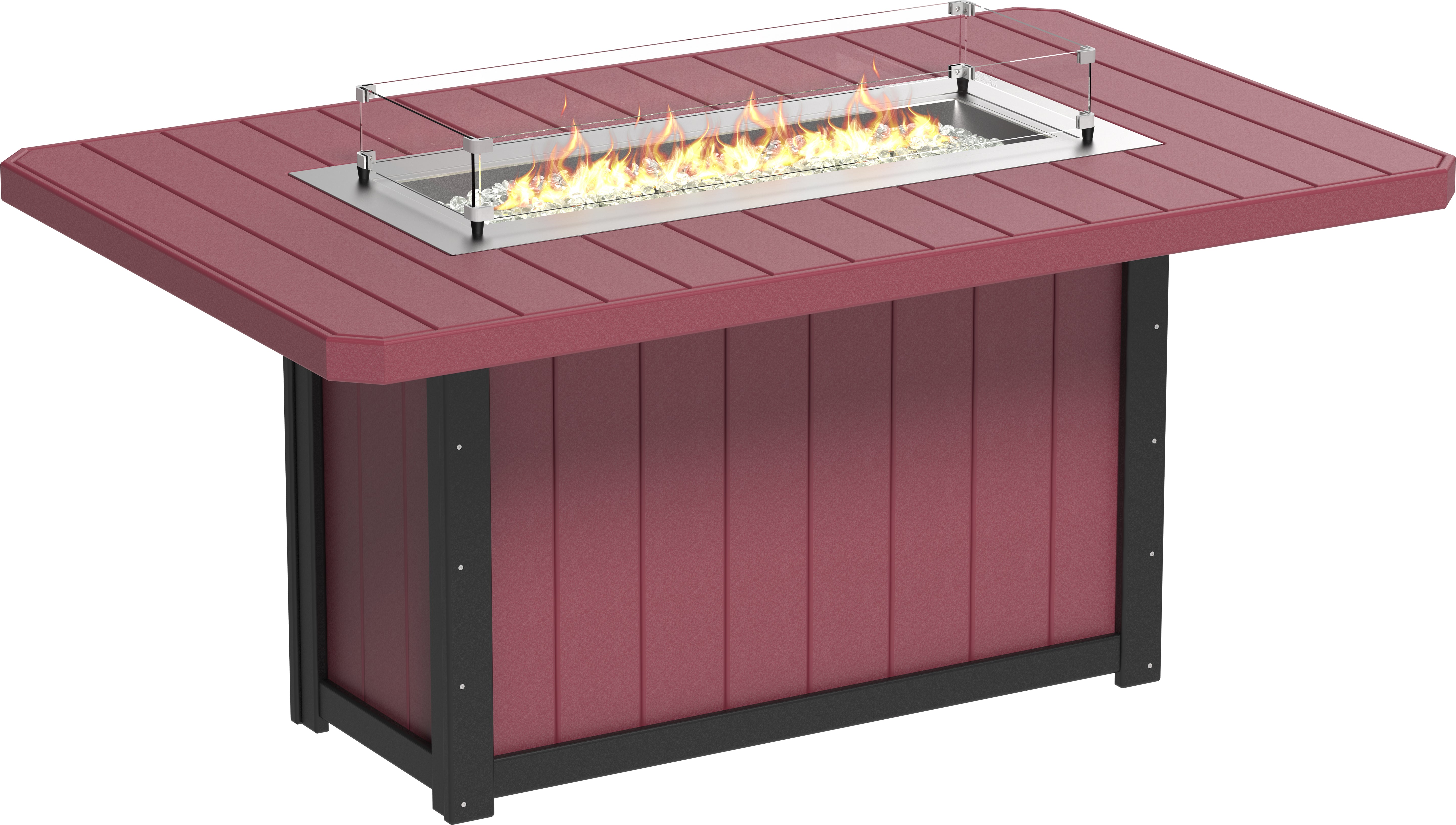 LuxCraft Lumin Fire Table 79 Rectangular