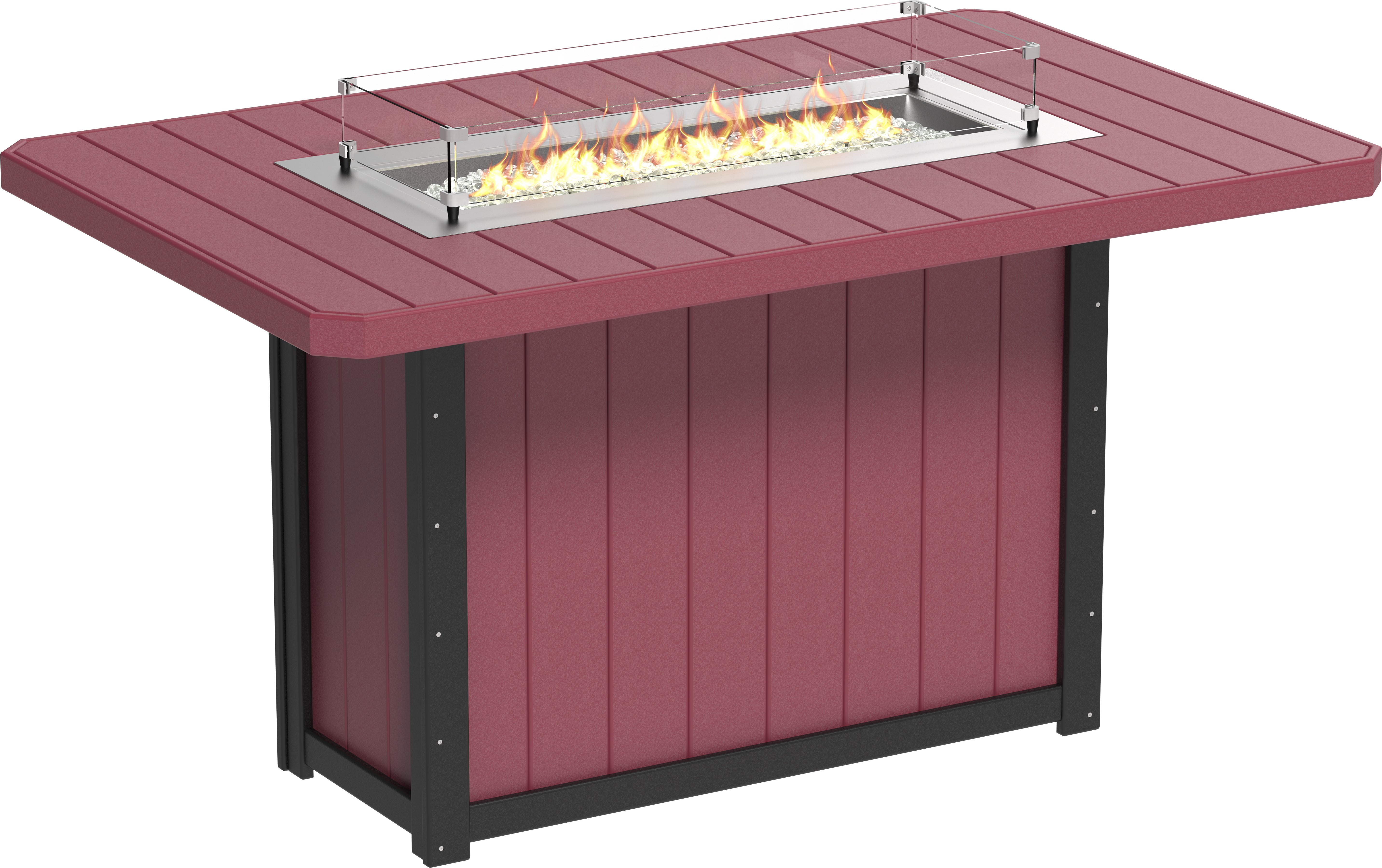 LuxCraft Lumin Fire Table 79 Rectangular