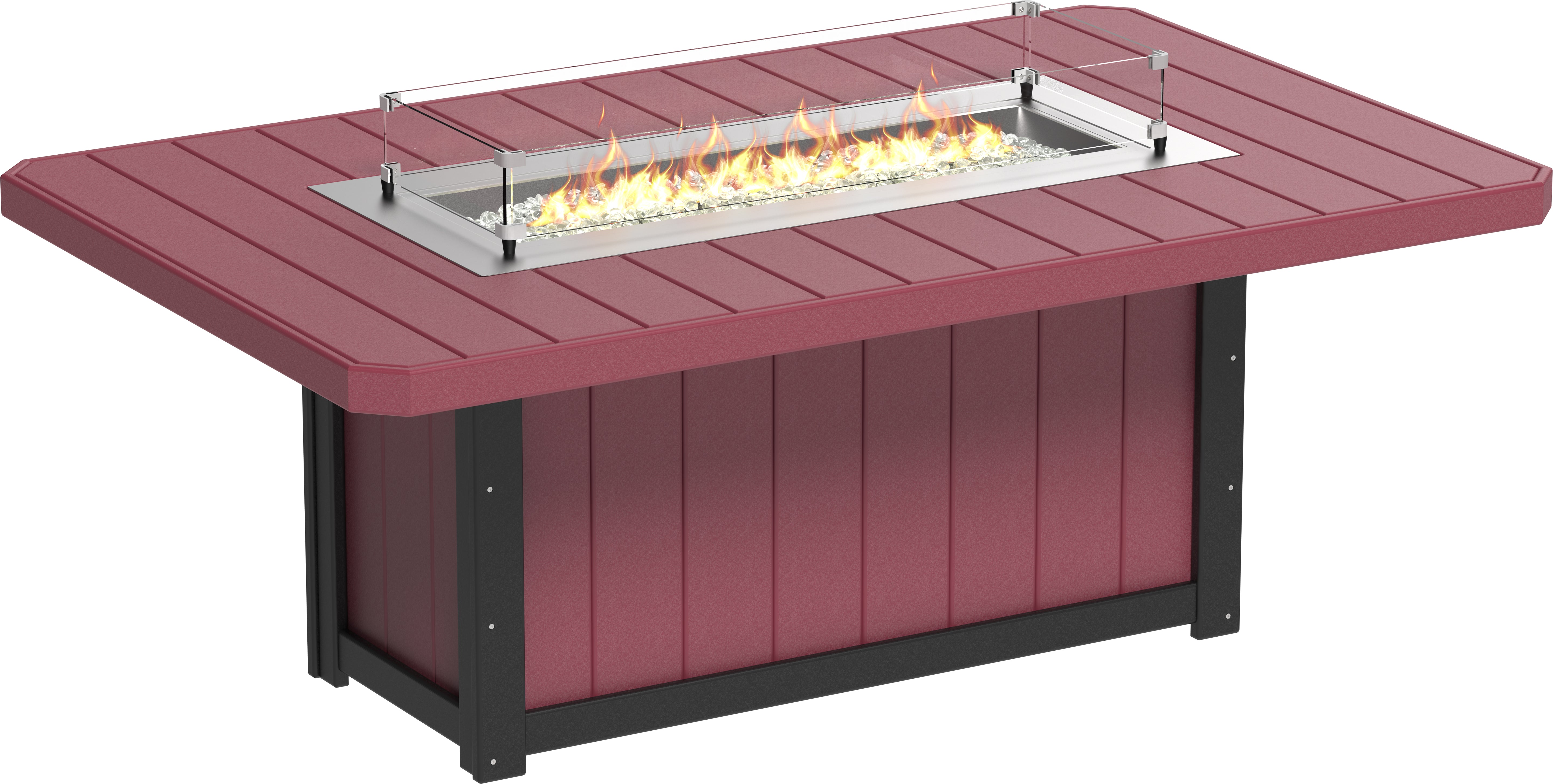 LuxCraft Lumin Fire Table 79 Rectangular