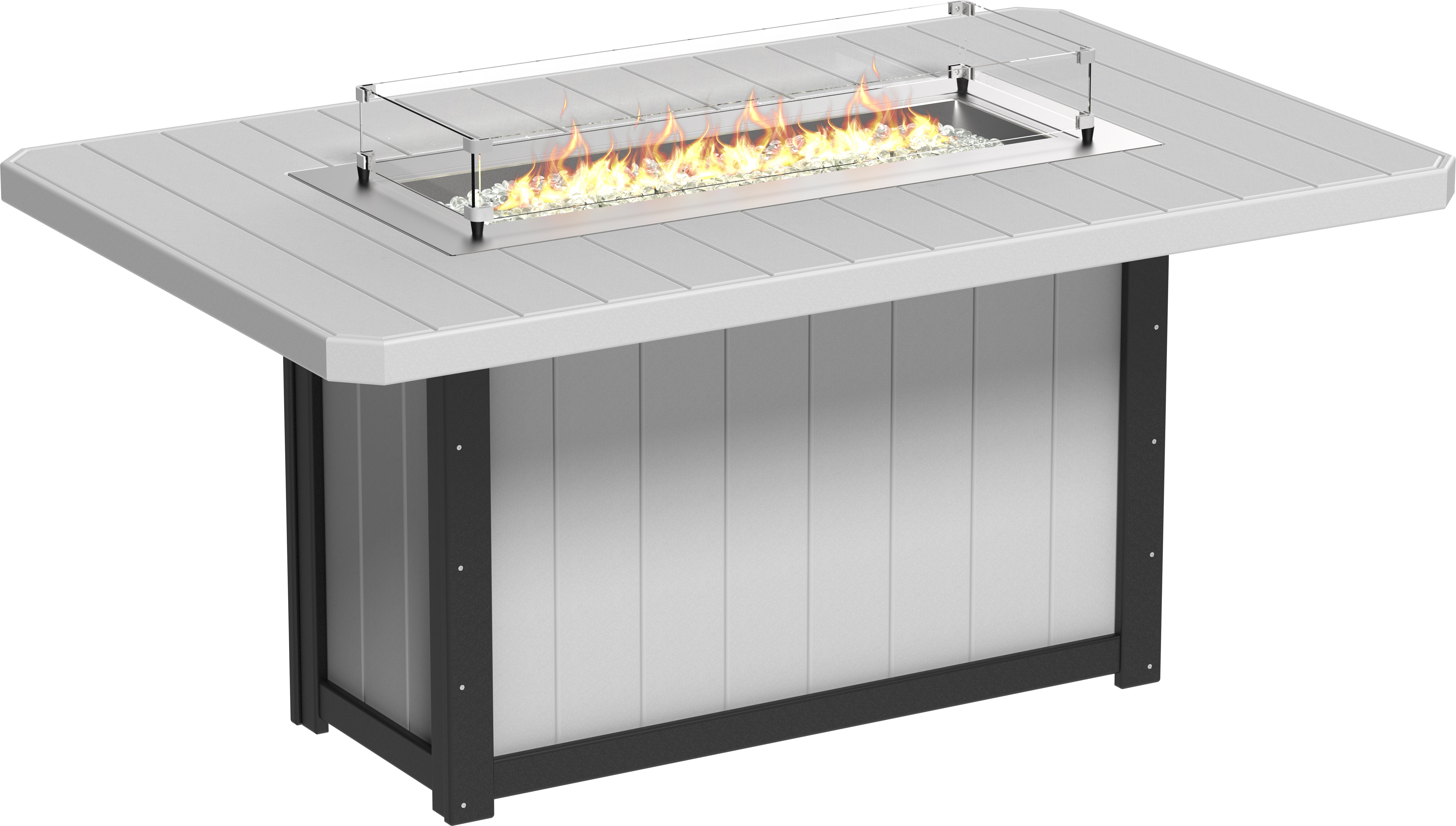 LuxCraft Lumin Fire Table 79 Rectangular