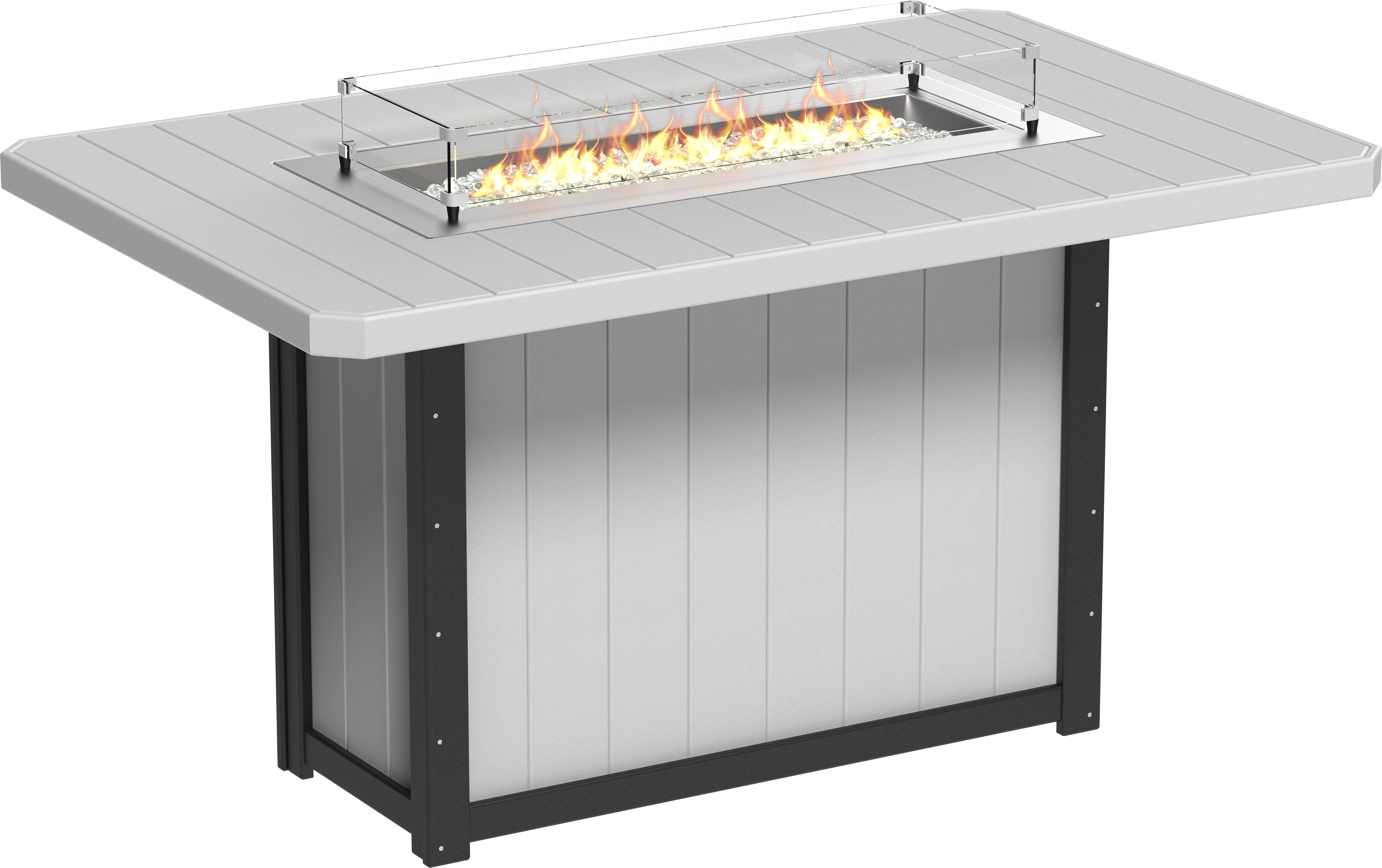 LuxCraft Lumin Fire Table 79 Rectangular