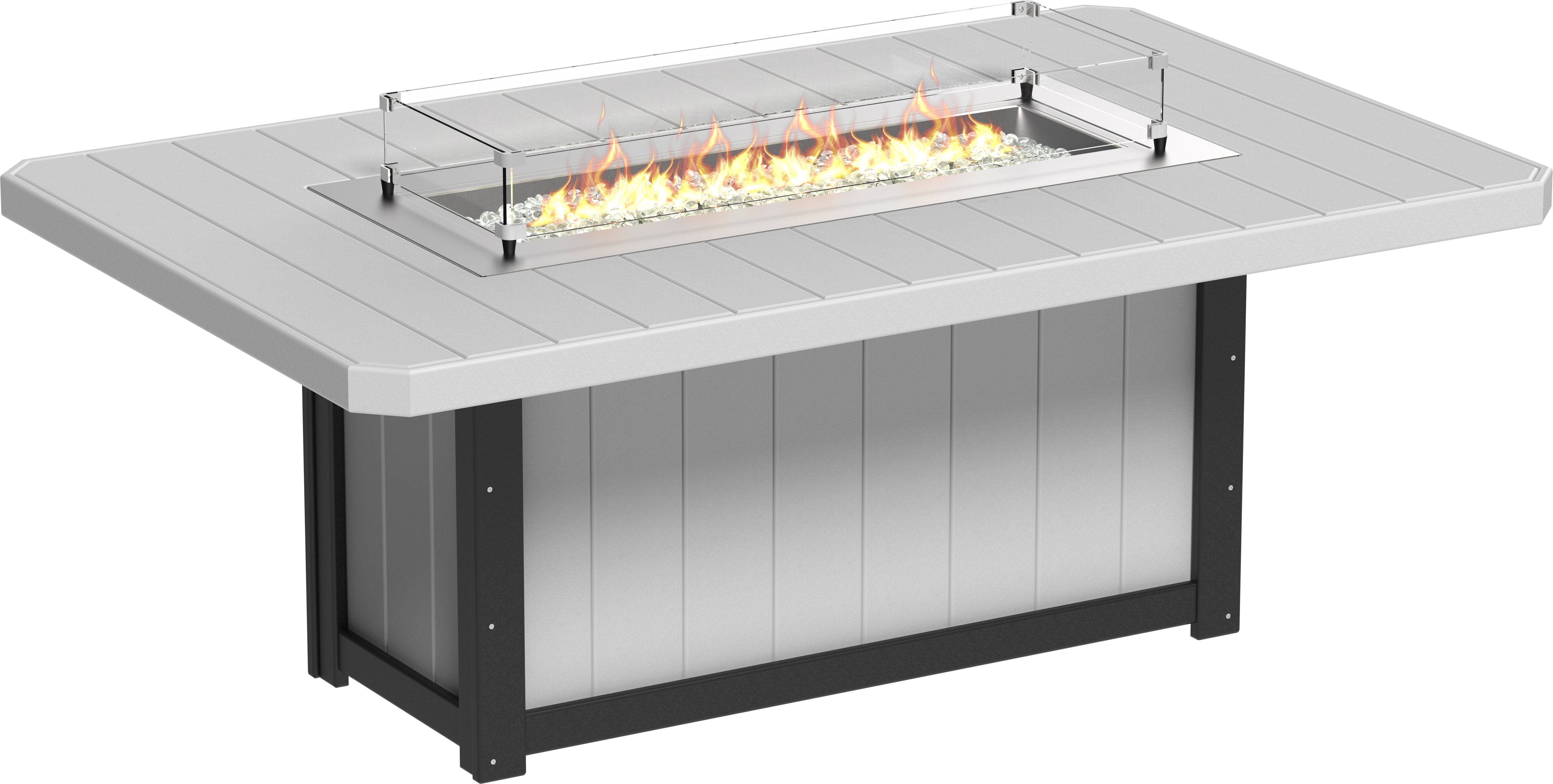 LuxCraft Lumin Fire Table 79 Rectangular