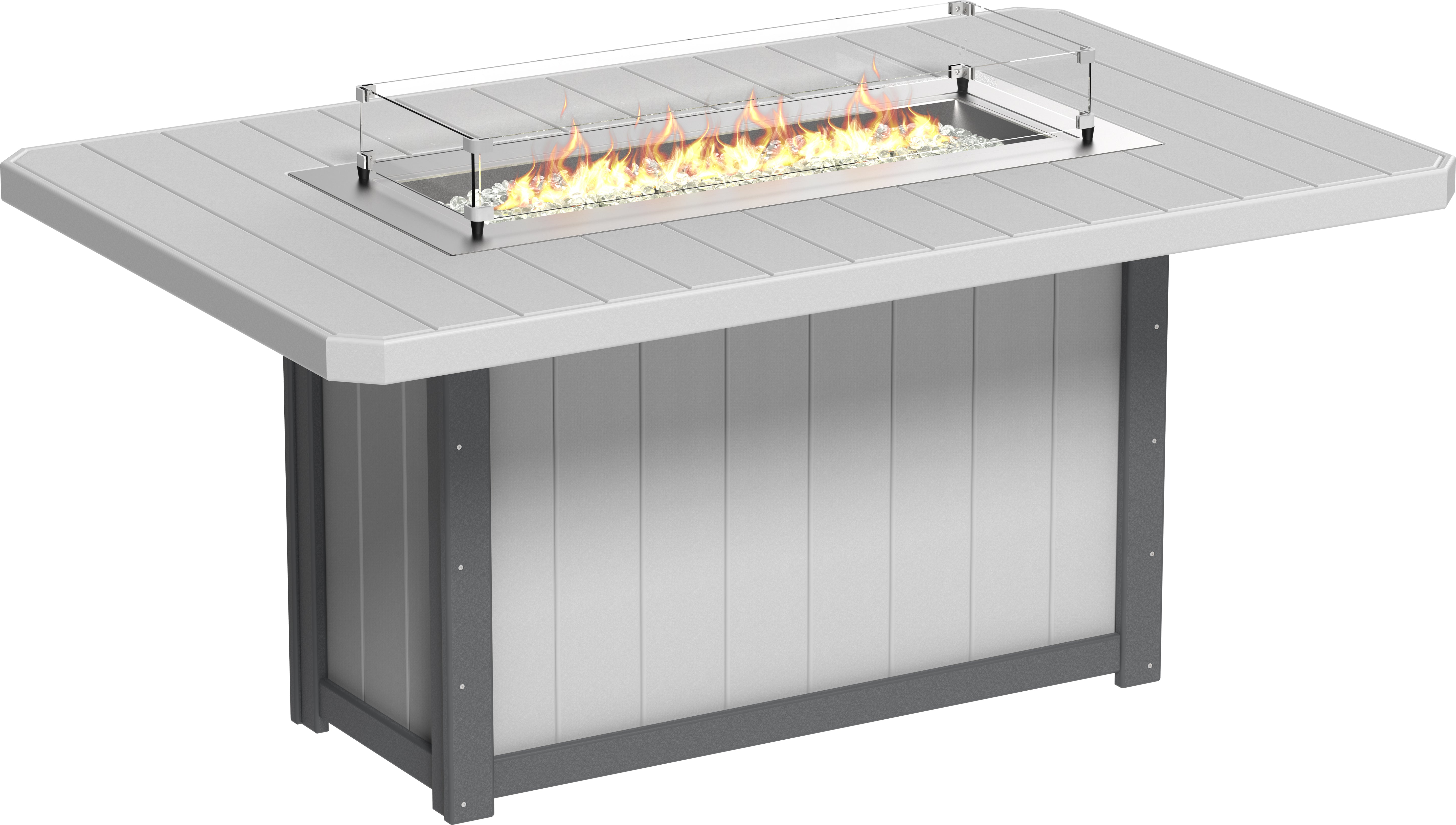 LuxCraft Lumin Fire Table 79 Rectangular