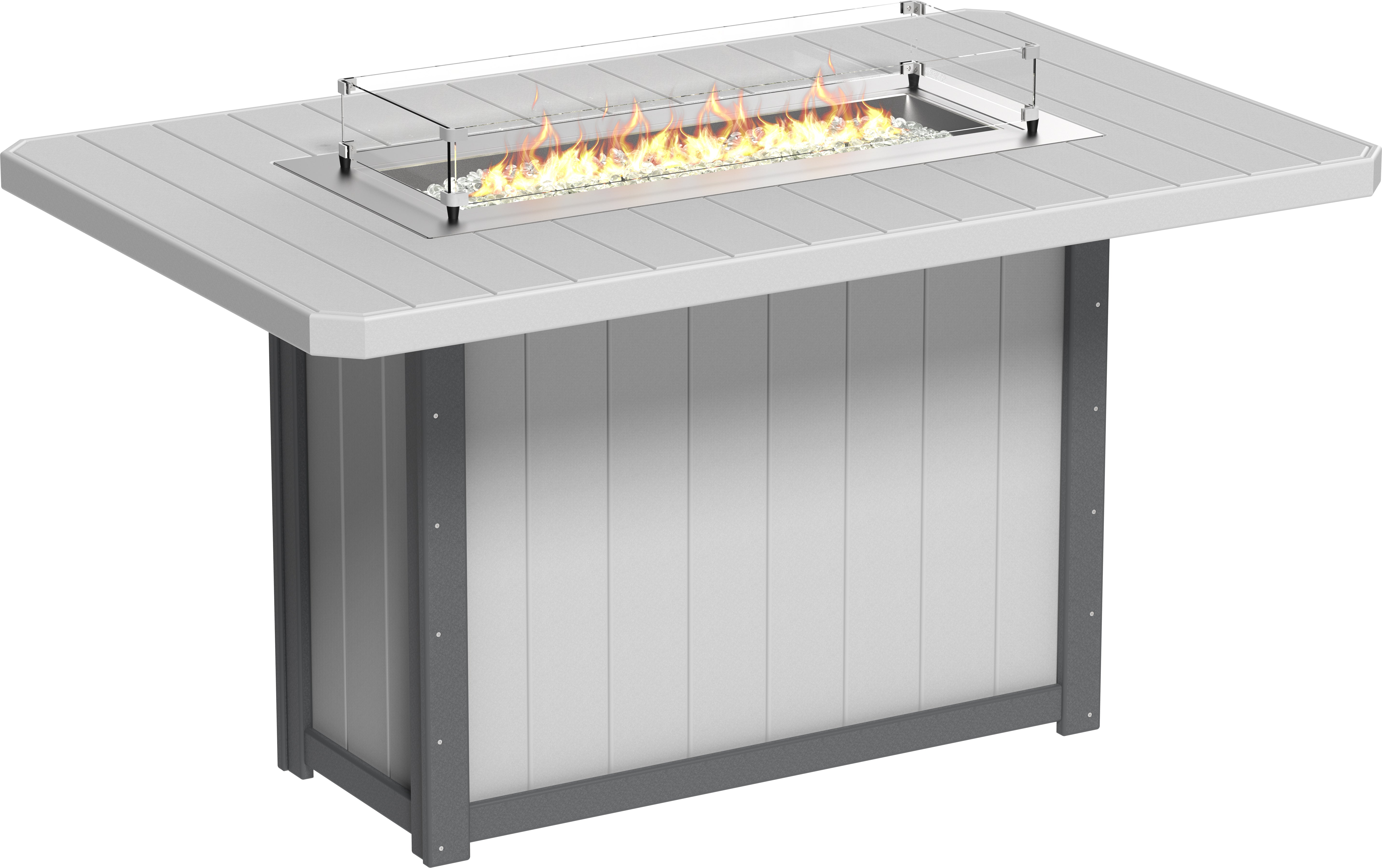 LuxCraft Lumin Fire Table 79 Rectangular