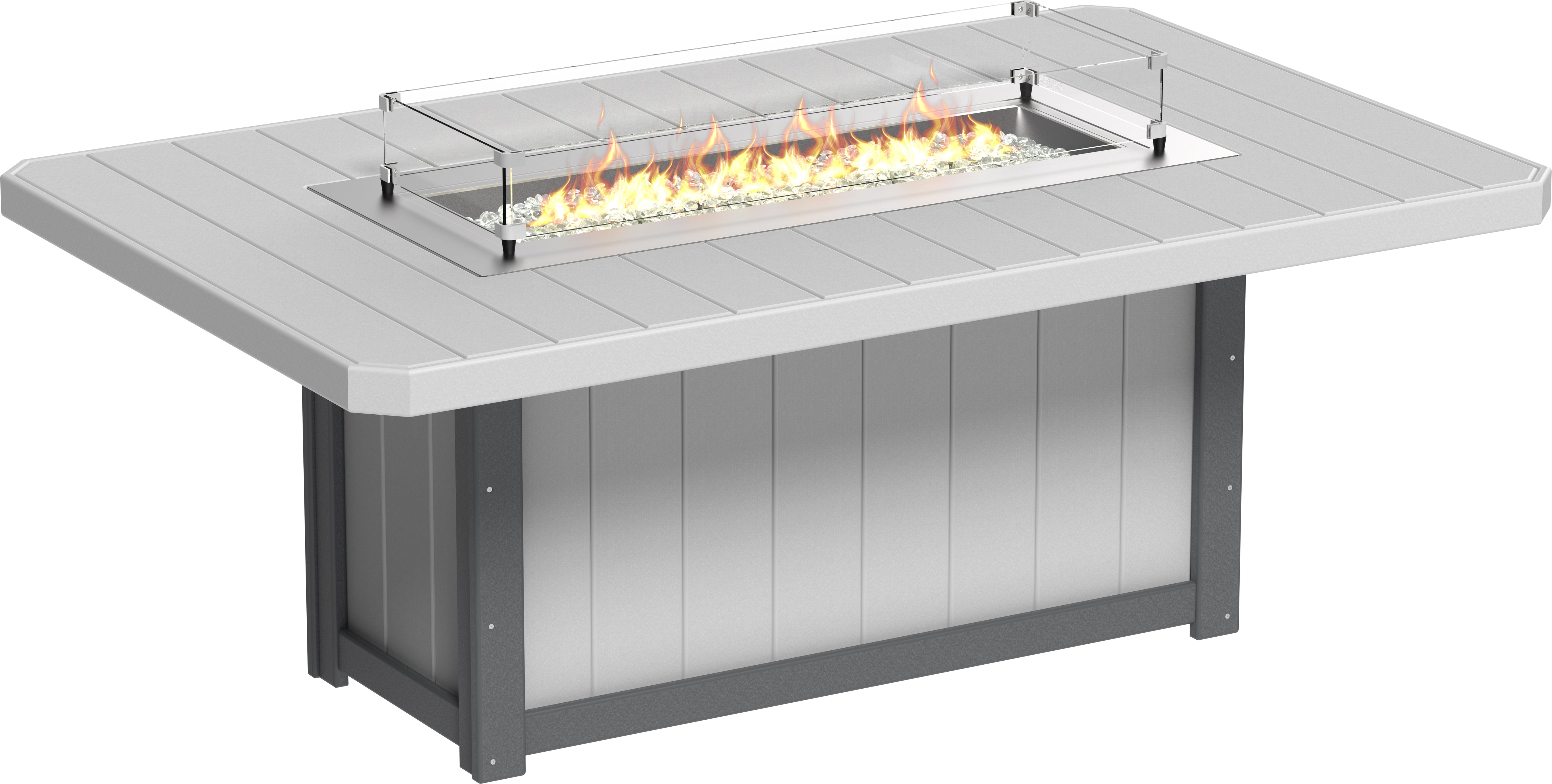 LuxCraft Lumin Fire Table 79 Rectangular