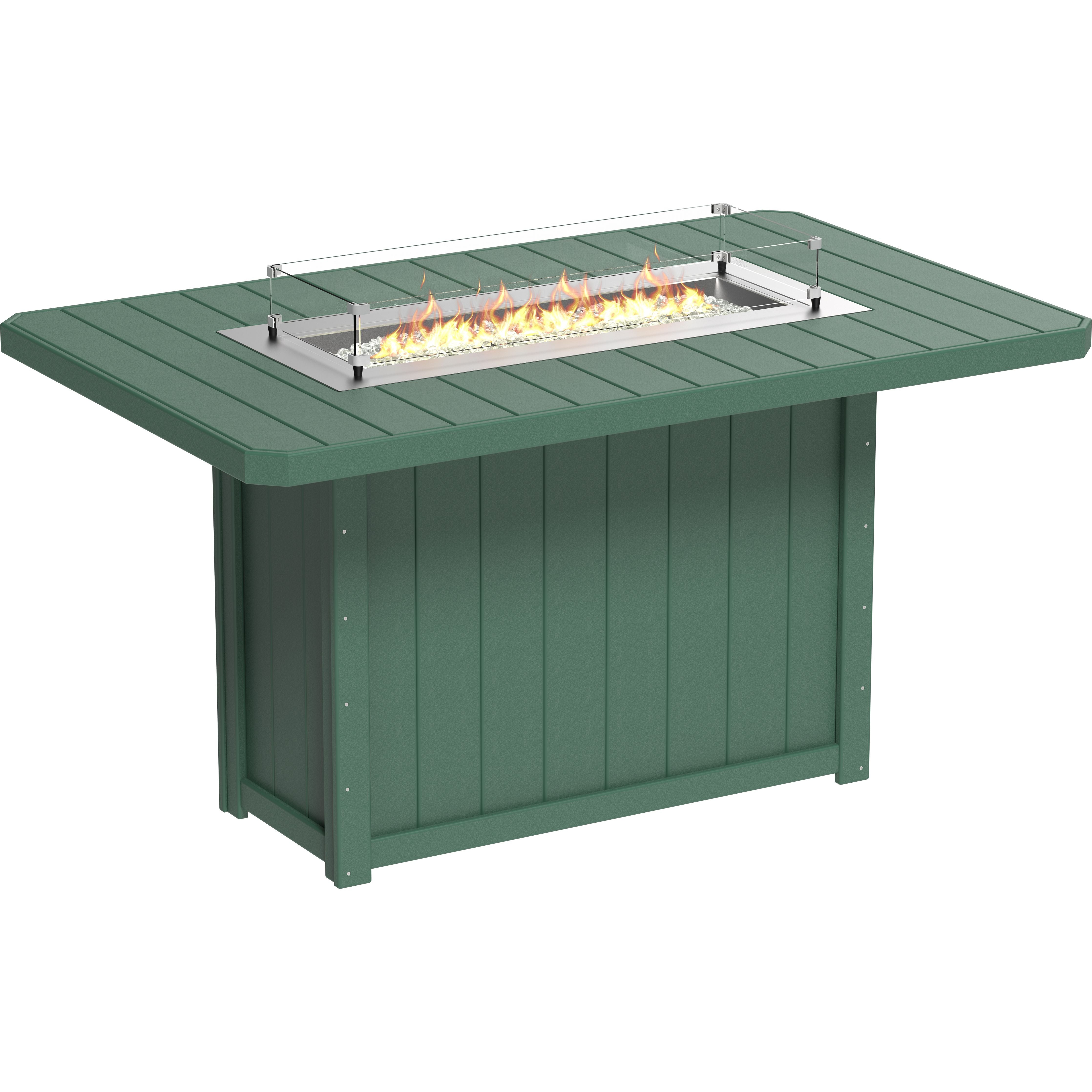 LuxCraft Lumin Fire Table 79 Rectangular
