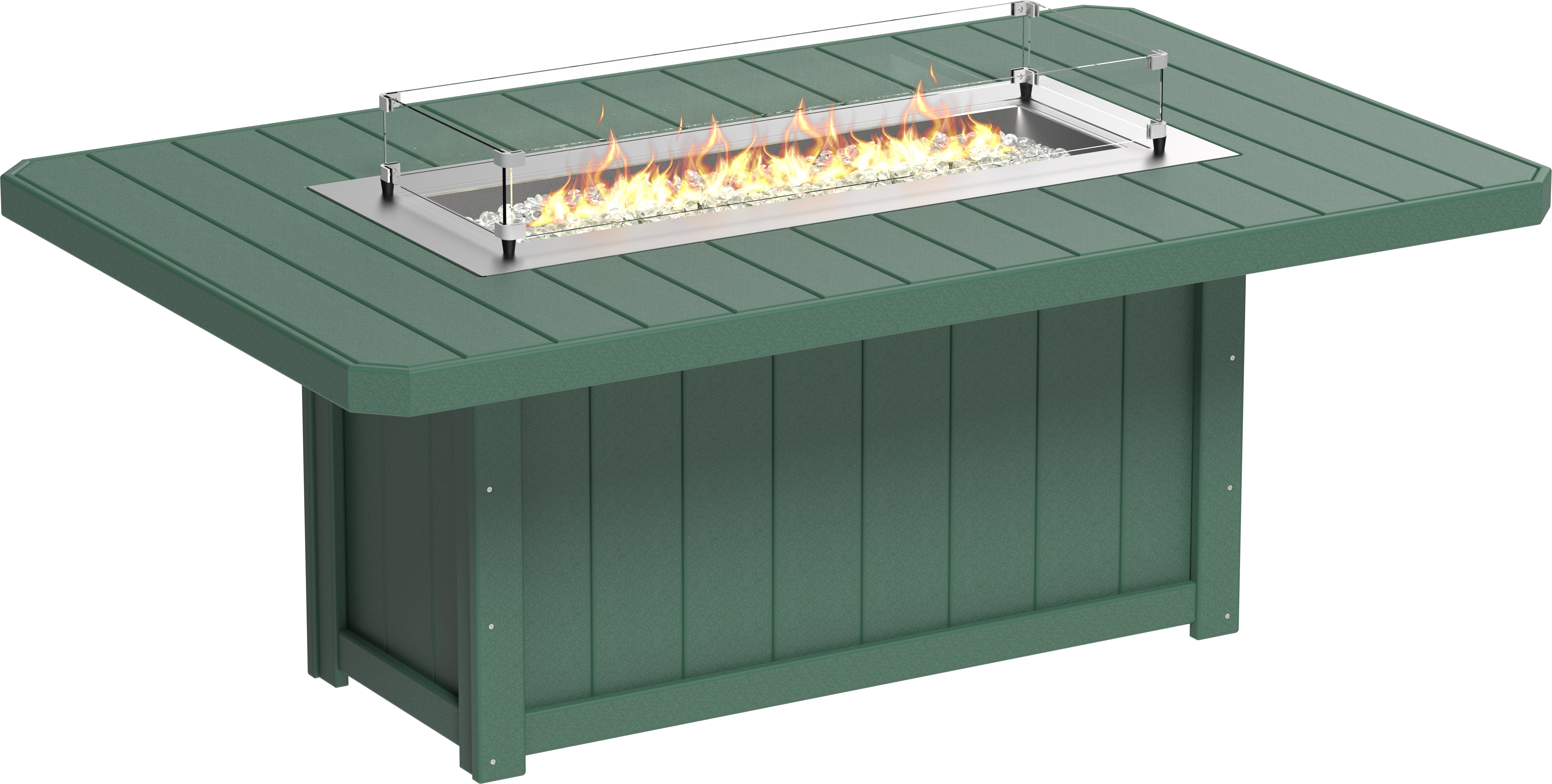 LuxCraft Lumin Fire Table 79 Rectangular