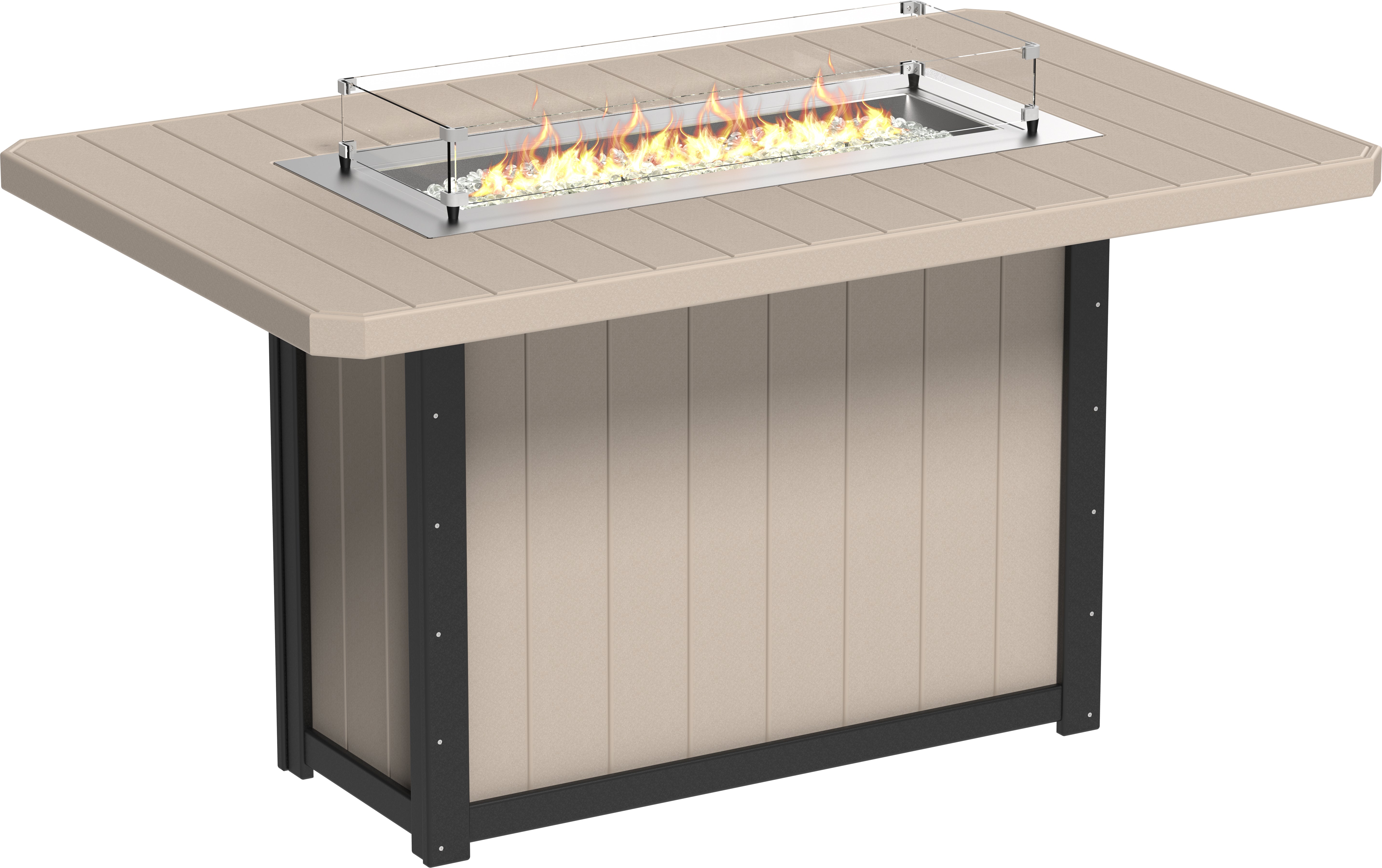 LuxCraft Lumin Fire Table 79 Rectangular