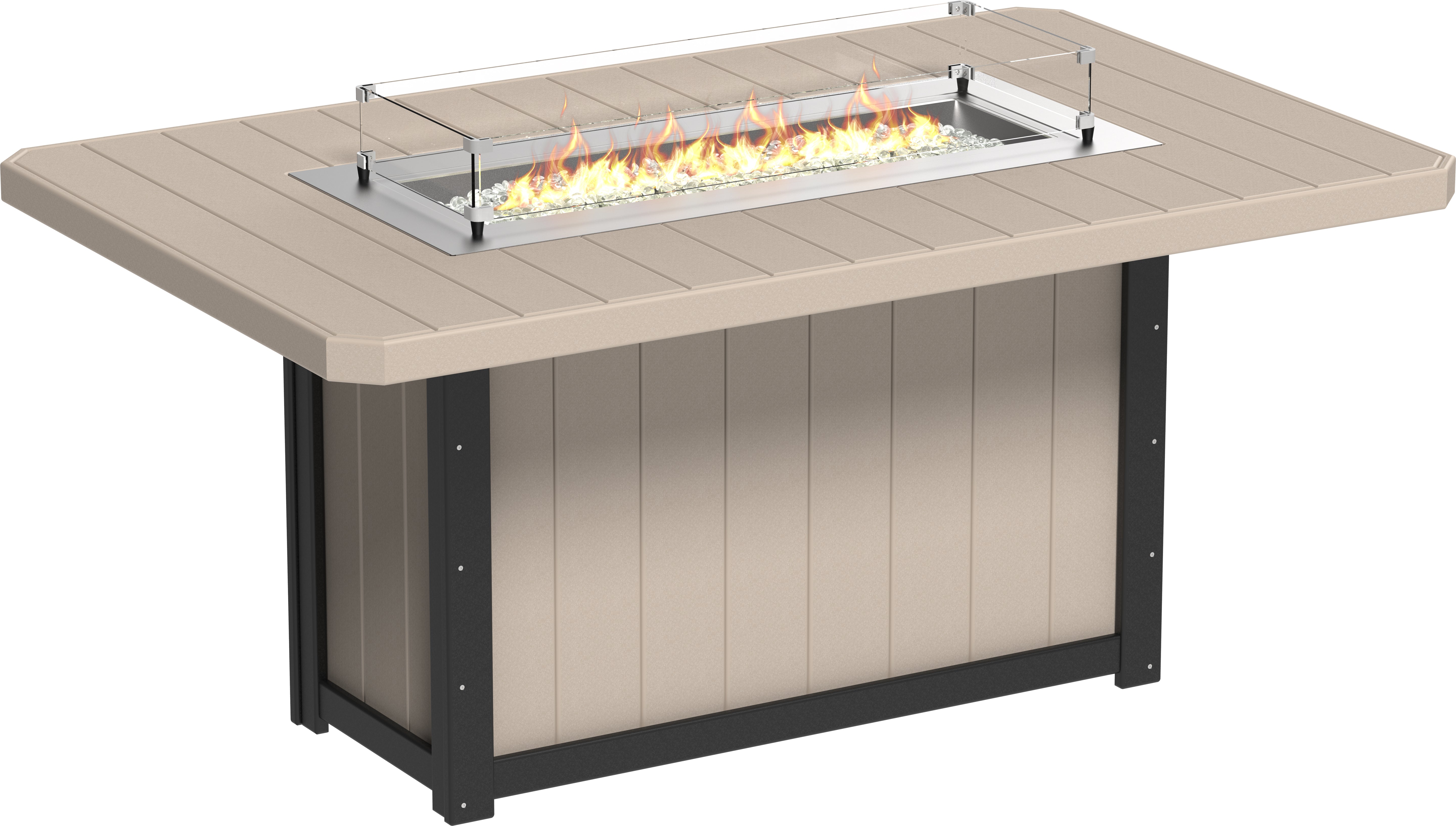 LuxCraft Lumin Fire Table 79 Rectangular