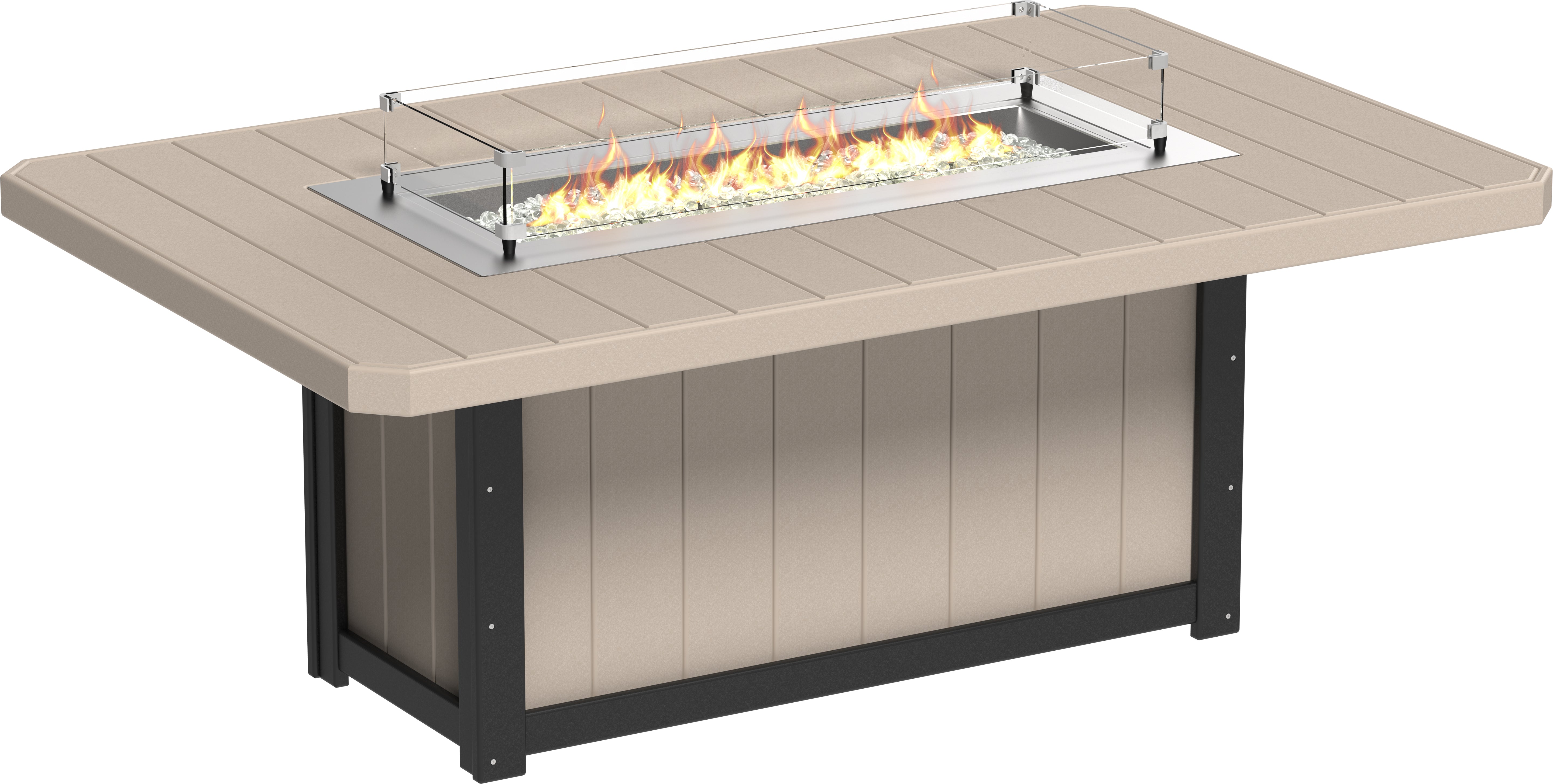 LuxCraft Lumin Fire Table 79 Rectangular