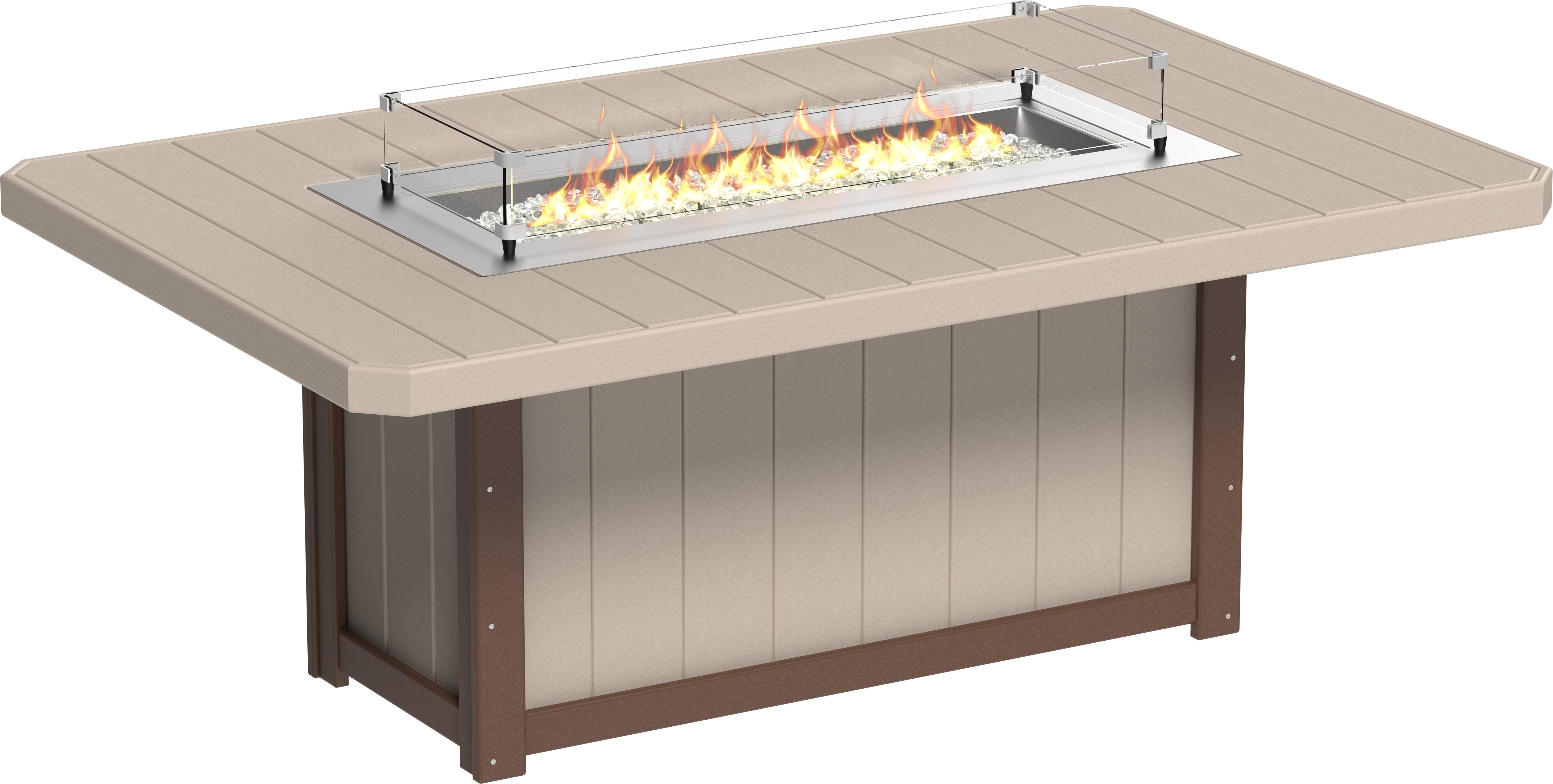 LuxCraft Lumin Fire Table 79 Rectangular