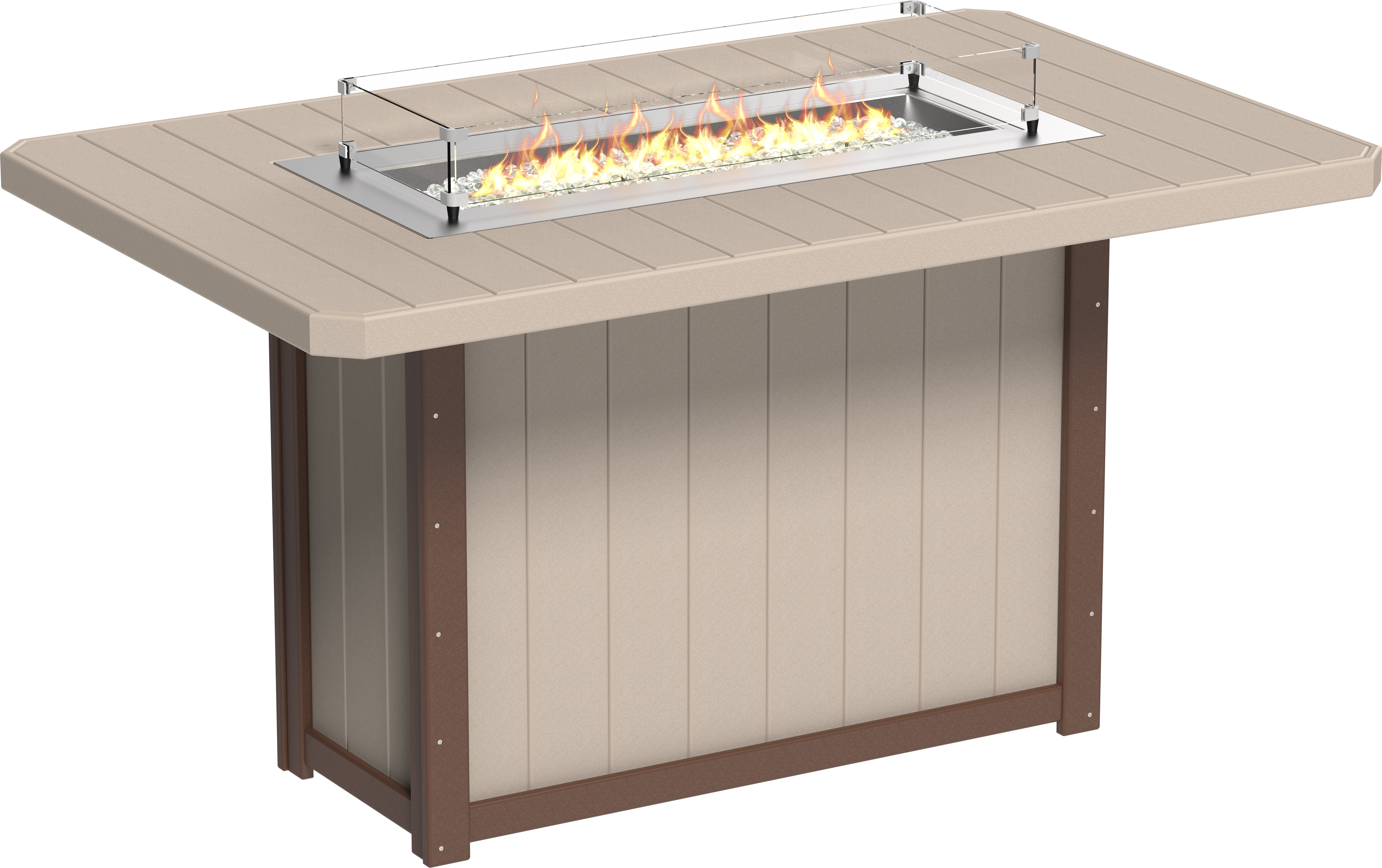 LuxCraft Lumin Fire Table 79 Rectangular