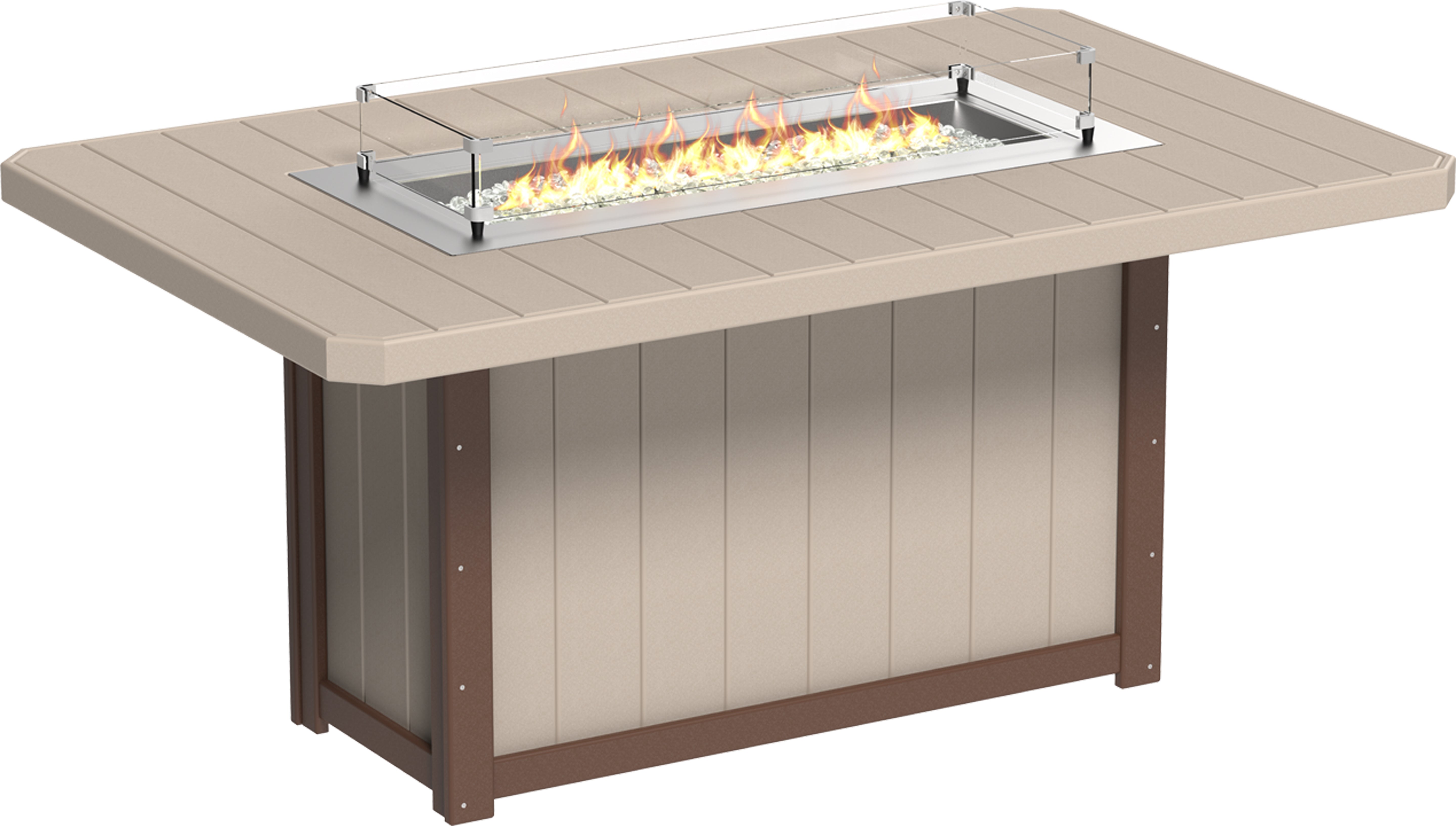LuxCraft Lumin Fire Table 79 Rectangular