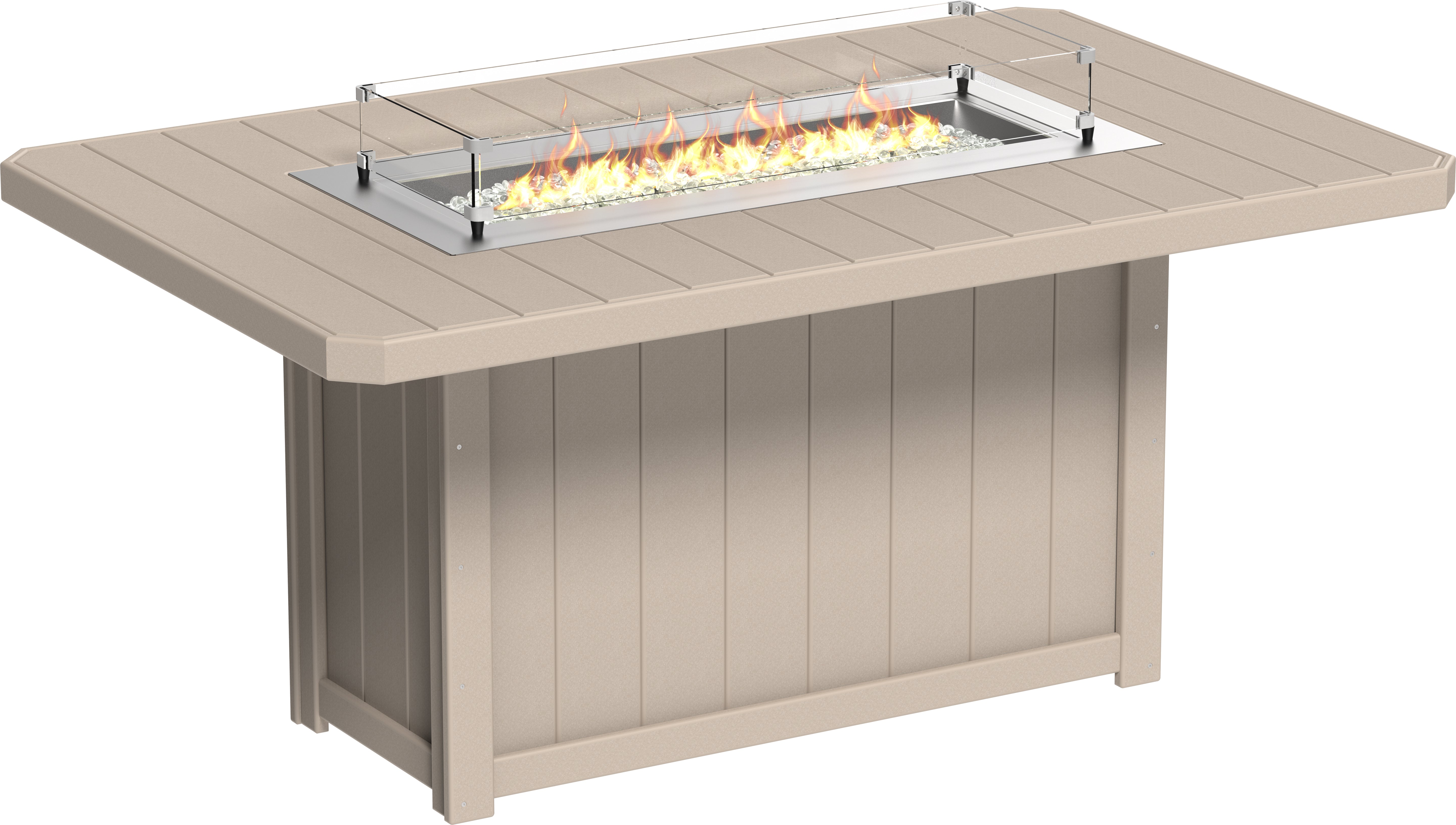 LuxCraft Lumin Fire Table 79 Rectangular
