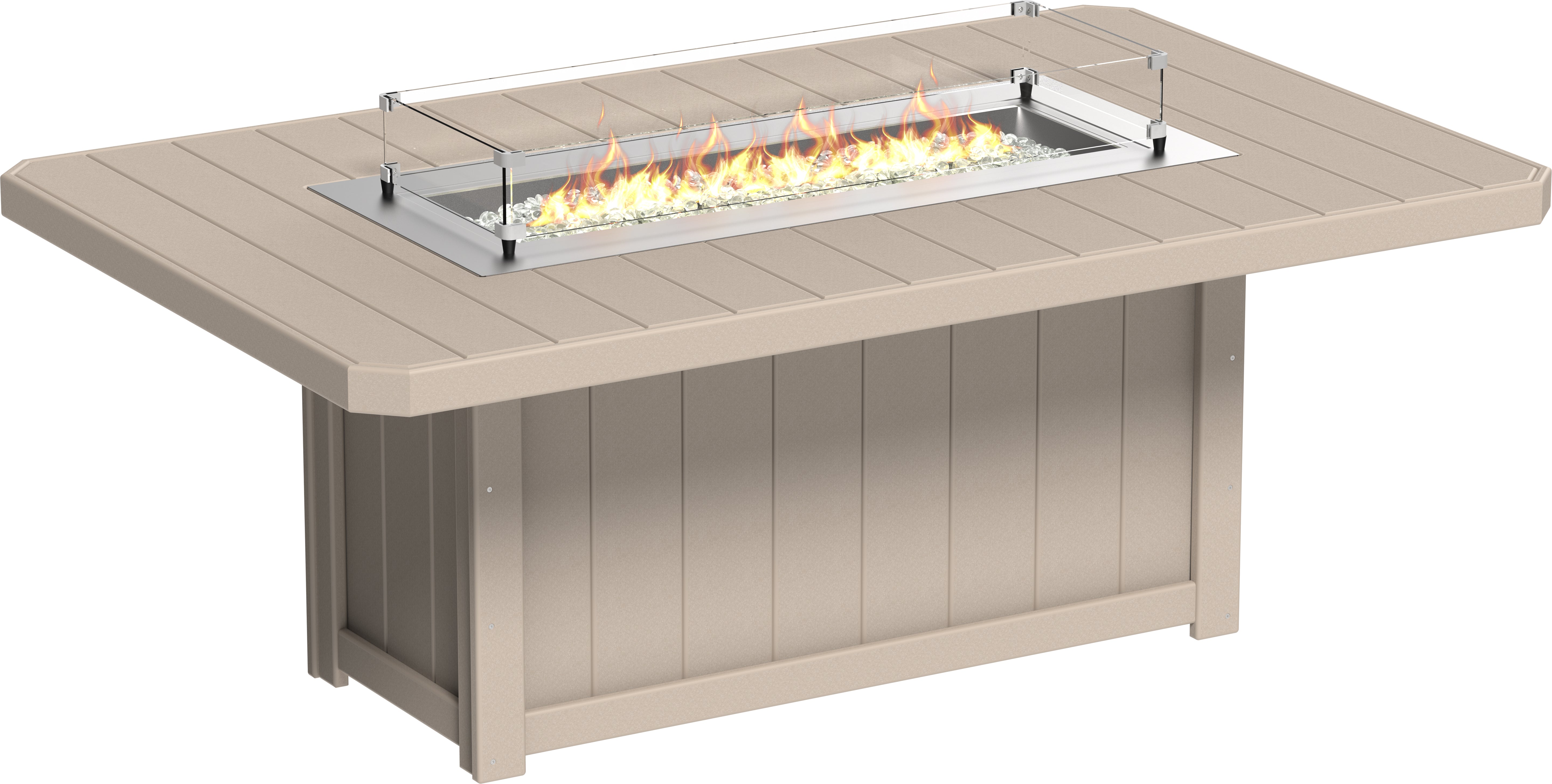 LuxCraft Lumin Fire Table 79 Rectangular