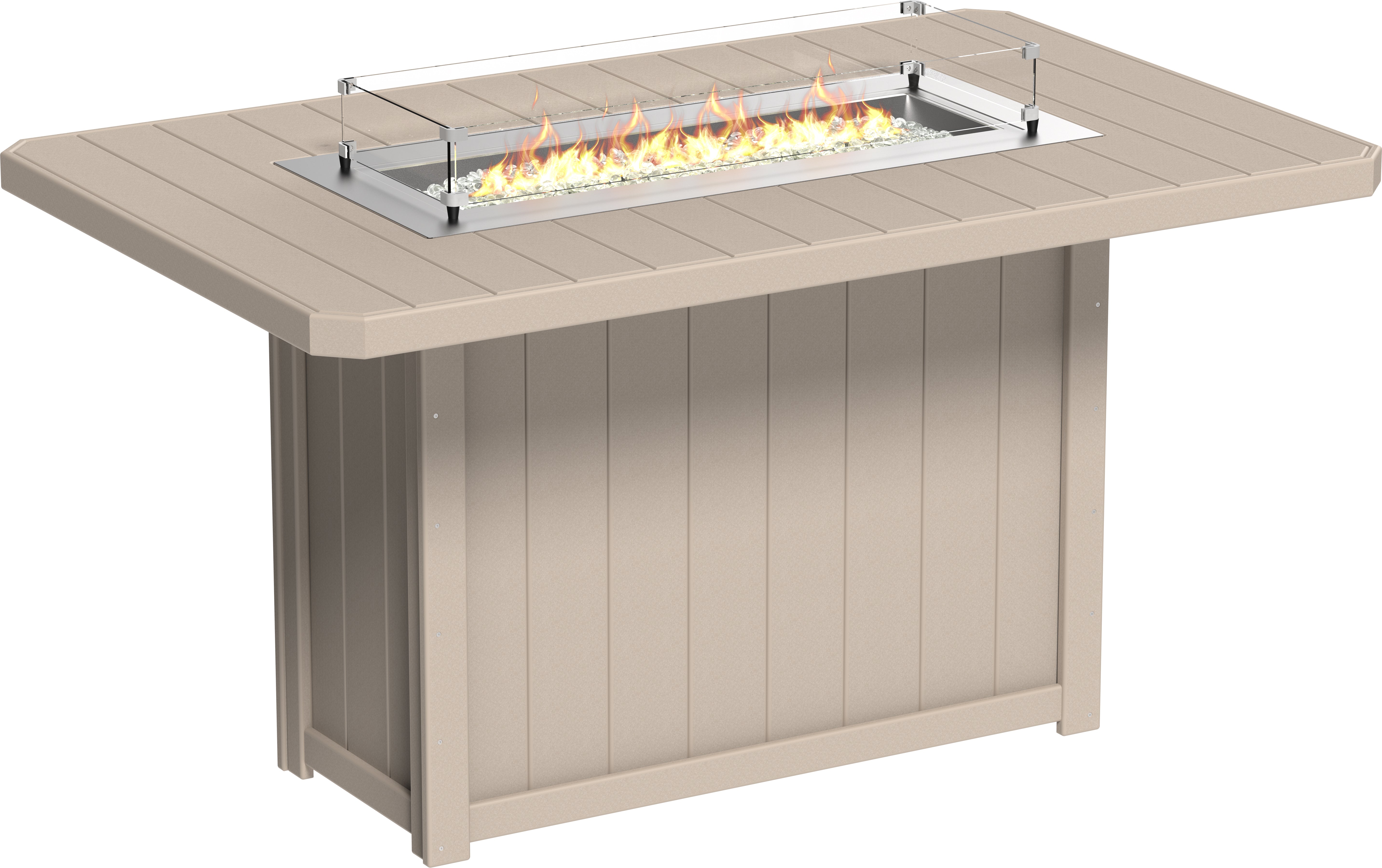 LuxCraft Lumin Fire Table 79 Rectangular
