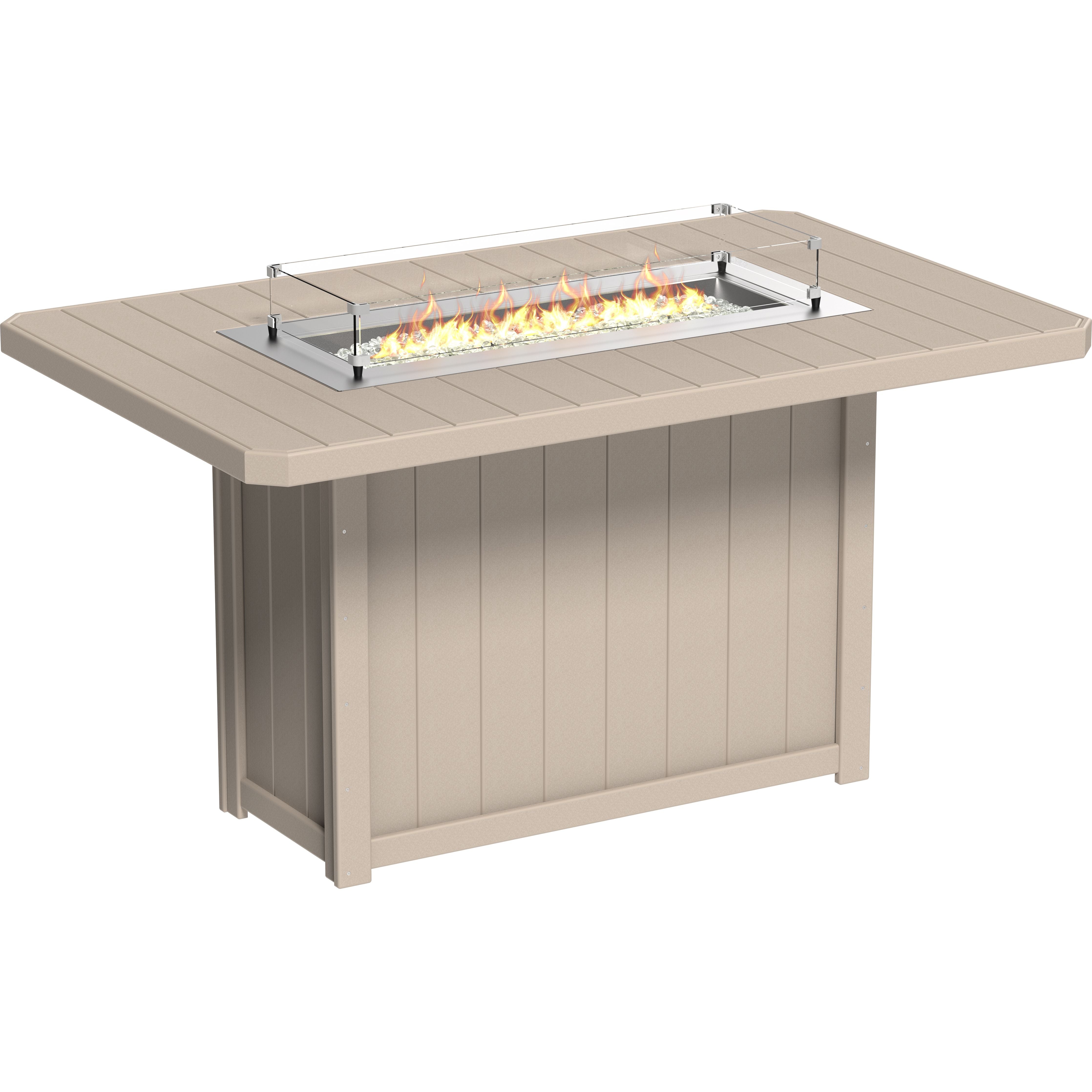 LuxCraft Lumin Fire Table 79 Rectangular