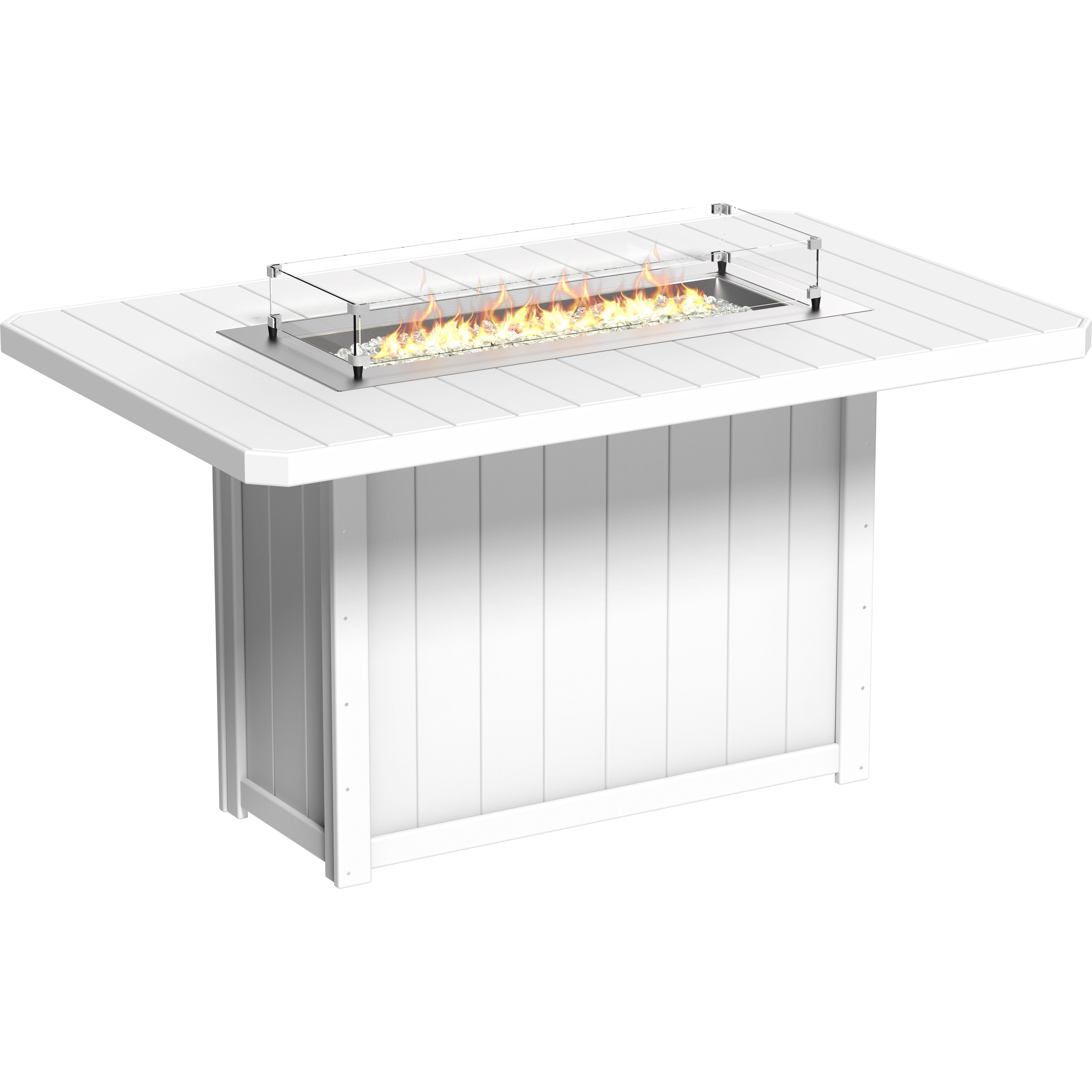 LuxCraft Lumin Fire Table 79 Rectangular